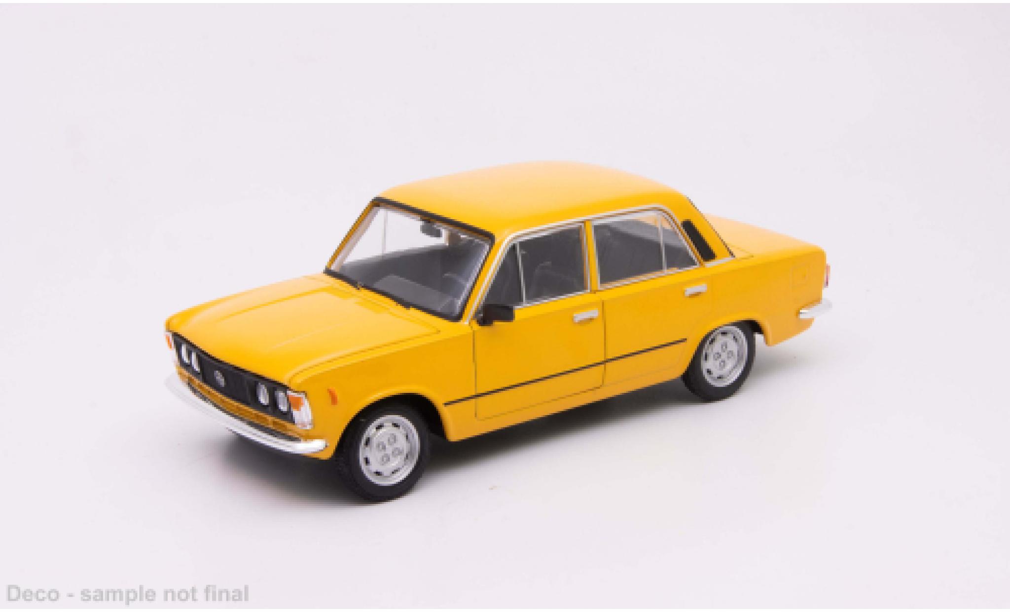 Fiat 125 1/24 Welly P gelb 1:24 diecast model cars