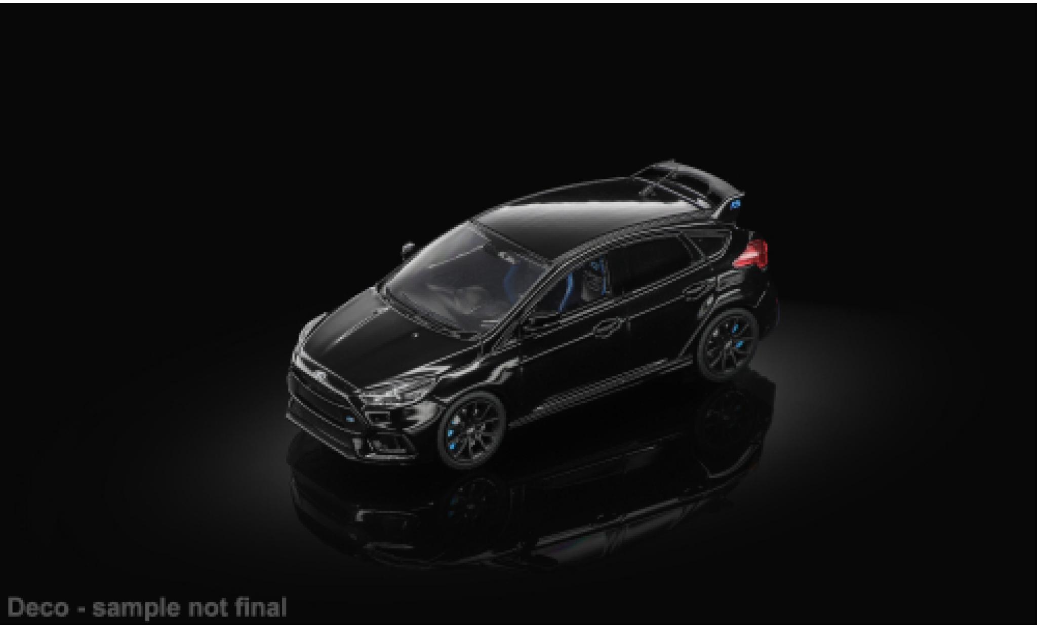 Ford Focus 1/64 Sun Star RS schwarz 2018 1:64 diecast model cars
