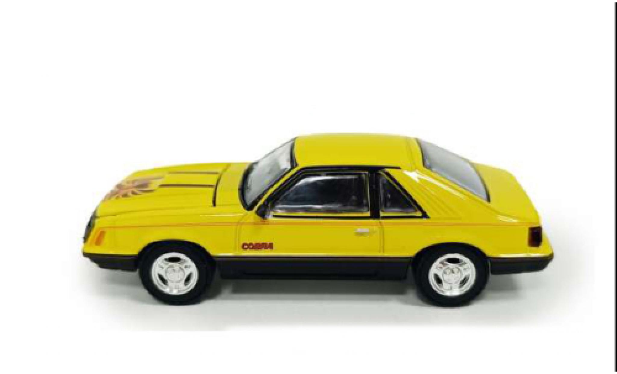 Ford Mustang 1/64 Greenlight Cobra Fastback gelb 1979 1:64 diecast model cars