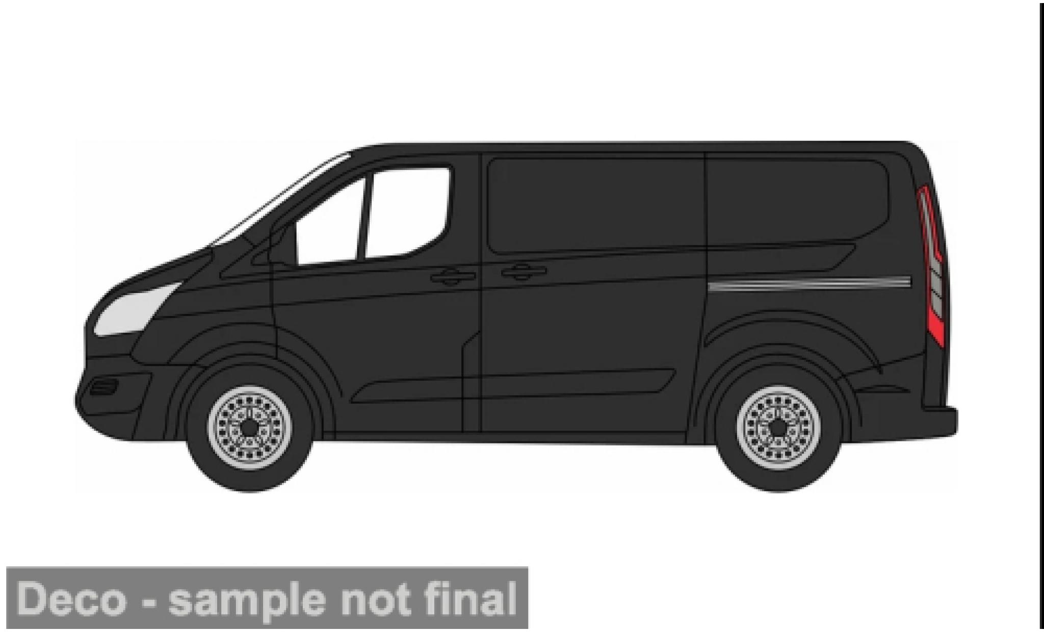 Ford Transit 1/76 Oxford Custom schwarz 1:76 diecast model cars