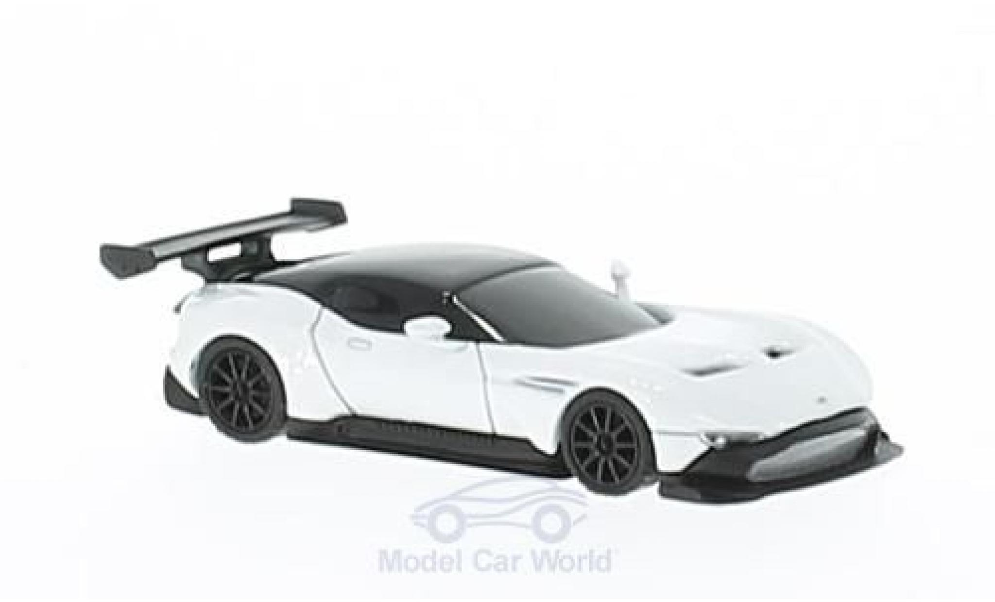 Aston Martin Vulcan 1/87 FrontiArt white Fahrzeug auf Podest verklebt diecast model cars