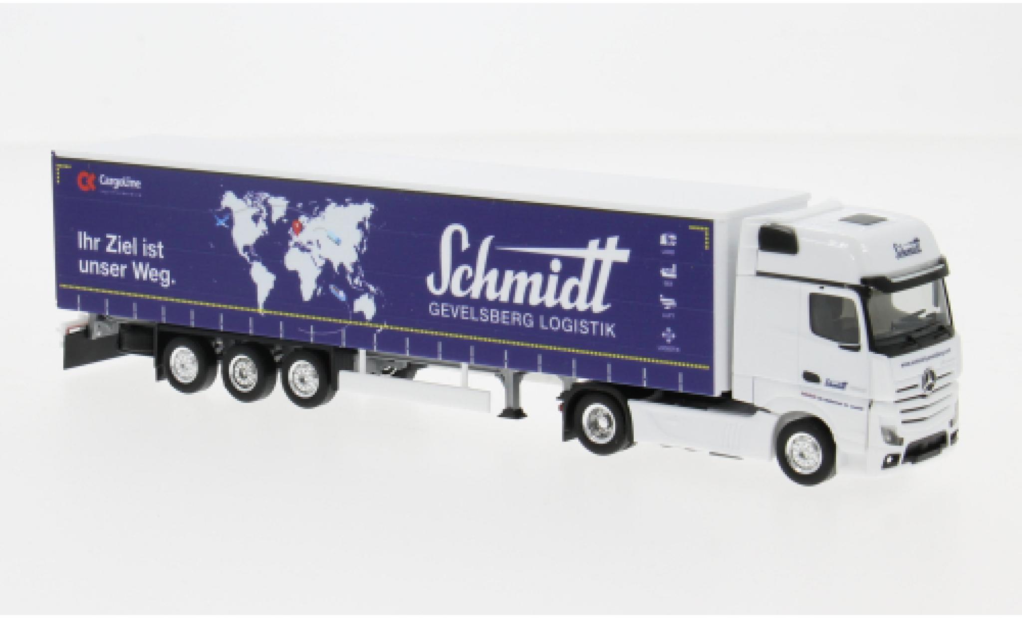 Mercedes Actros Herpa Gigaspace Schmidt Gevelsberg 1:87 diecast model cars