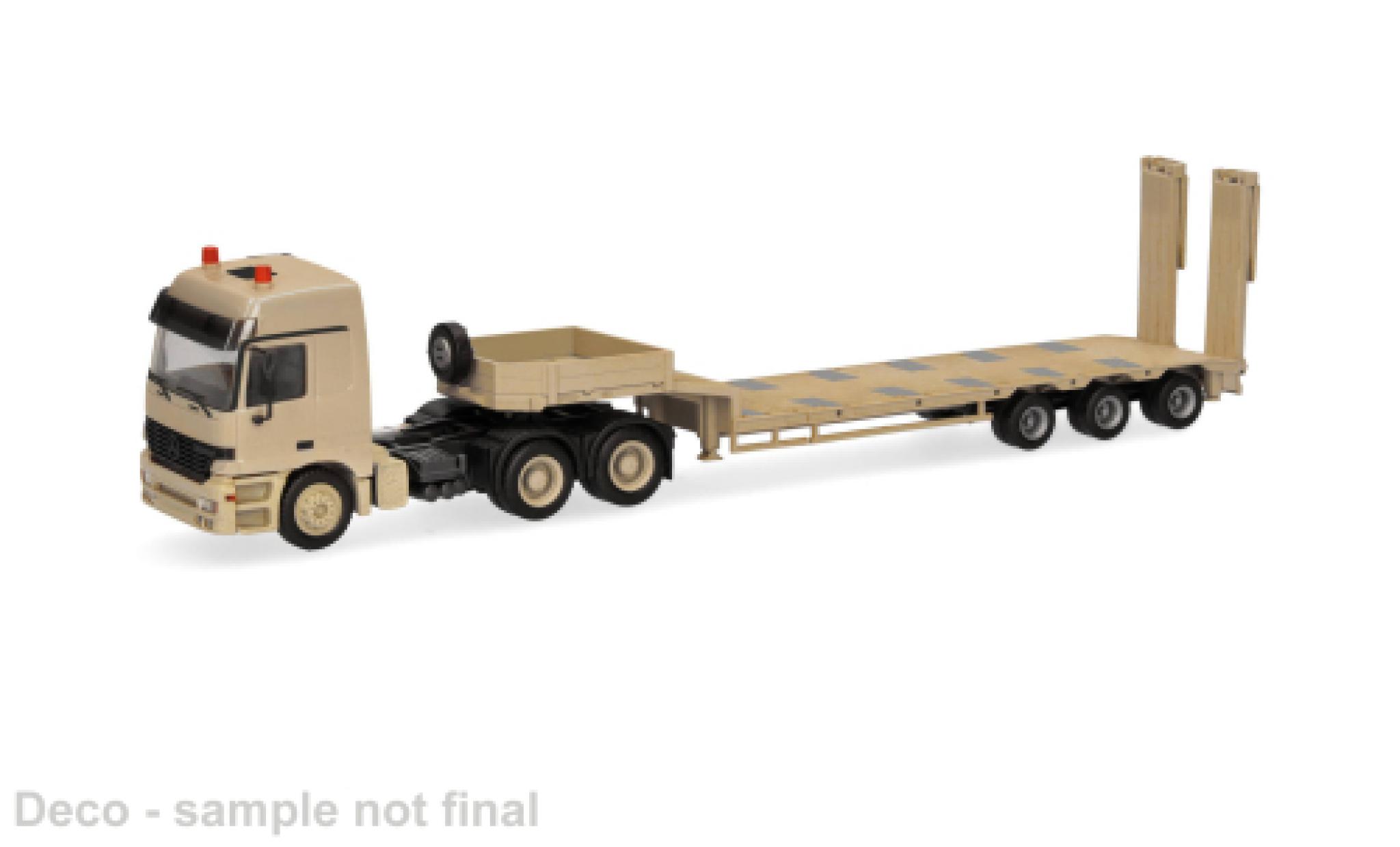 Mercedes Actros Herpa L beige Belgian Army 1:87 diecast model cars