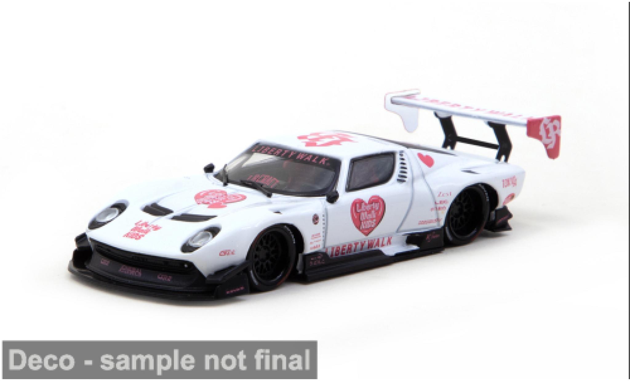 Lamborghini Miura 1/64 Tarmac Works LB-Silhouette Works Kids white/red 2026 1:64 diecast model cars