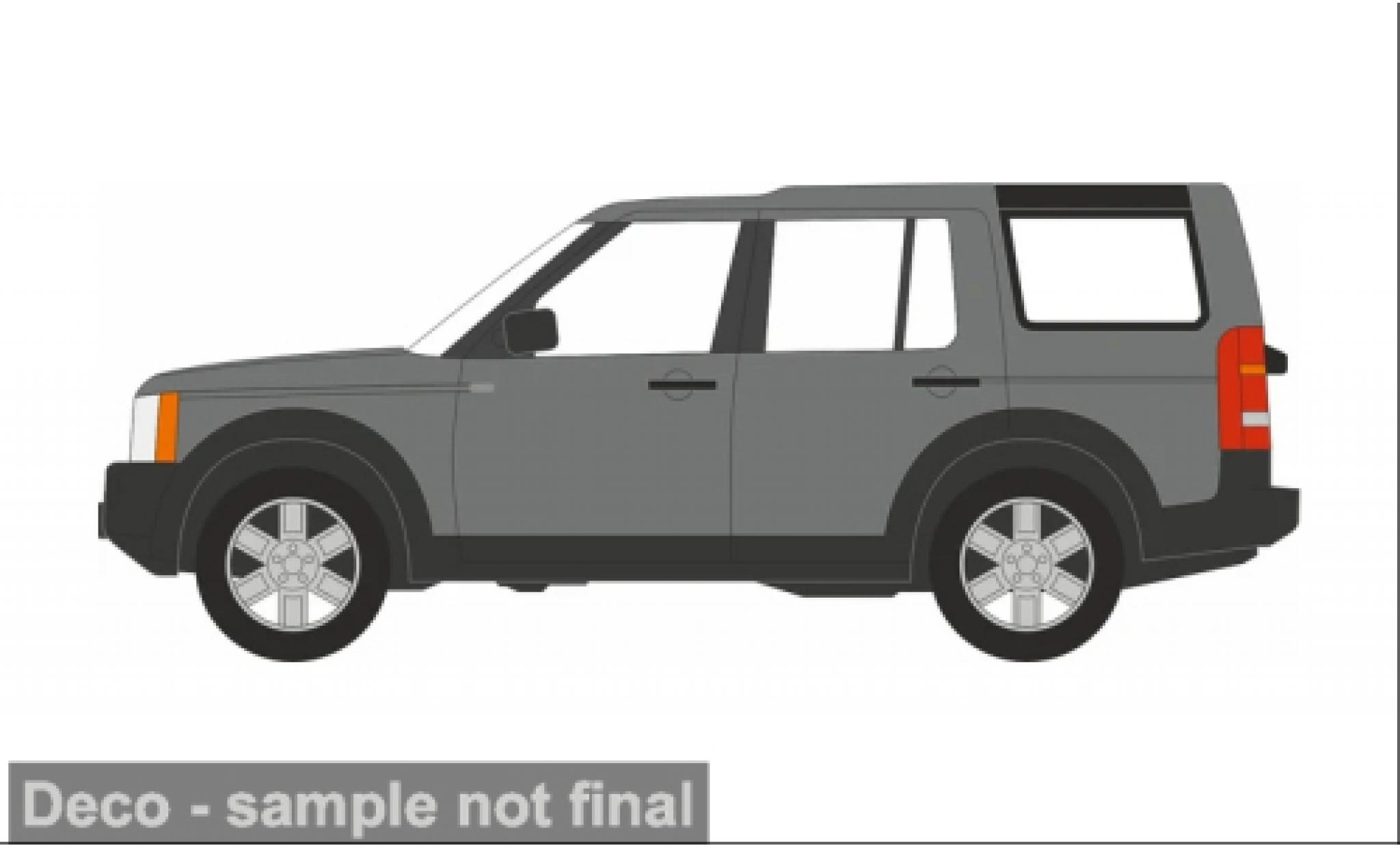 Land Rover Discovery 1/76 Oxford 3 grau/schwarz 1:76 diecast model cars