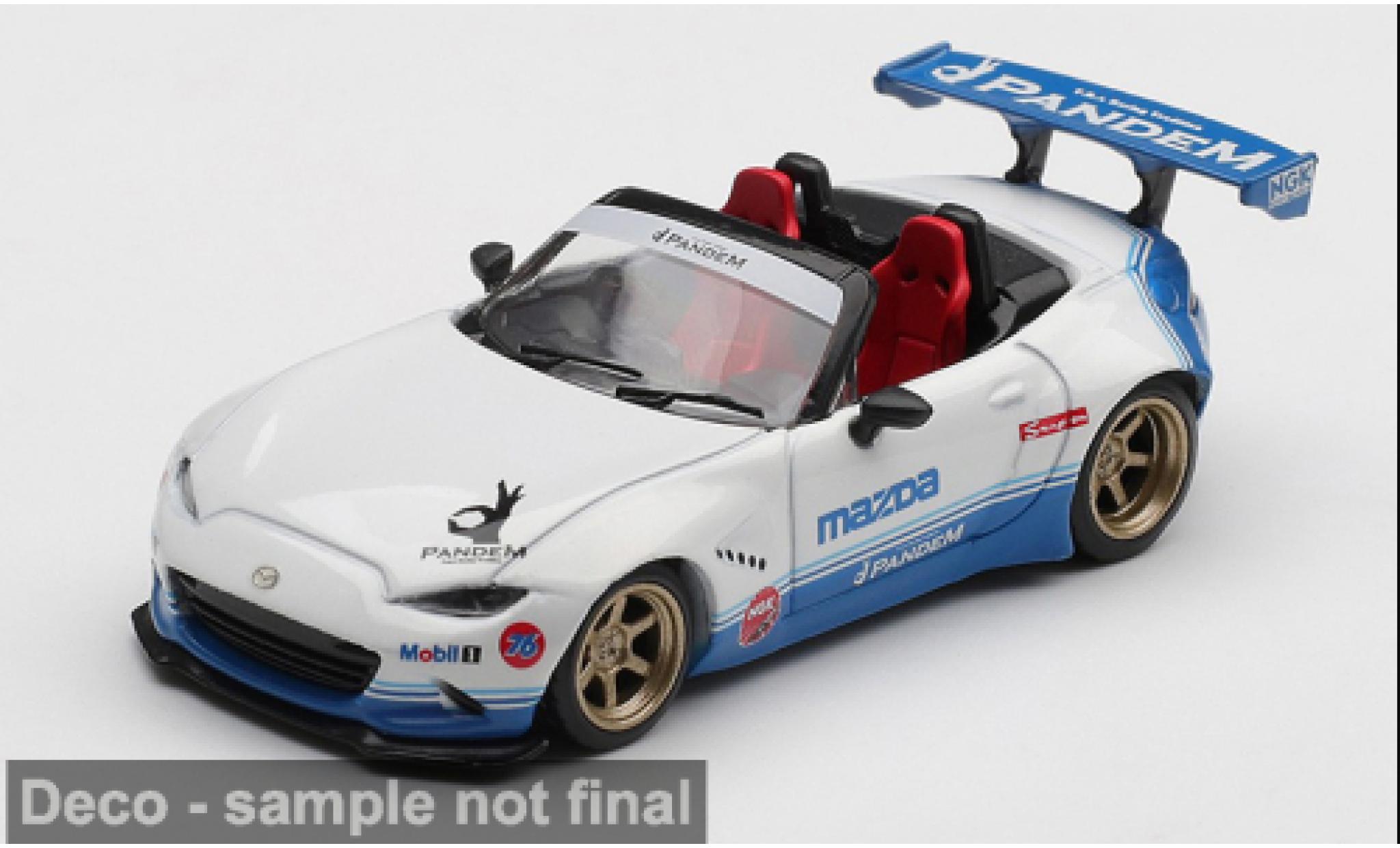 Mazda MX 1/64 Mini GT -5 (ND) Miata weiss/blau 2025 1:64 diecast model cars