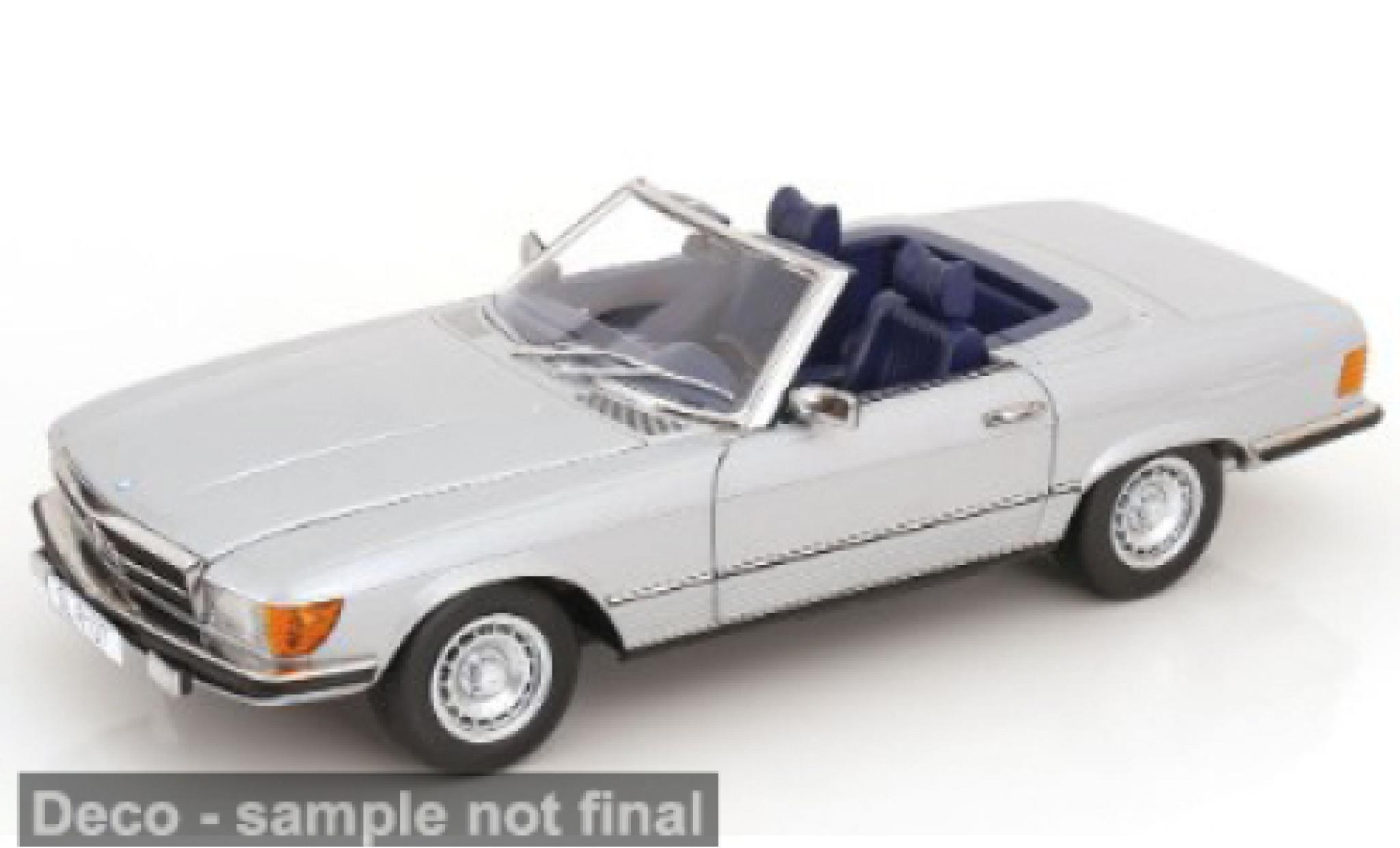Mercedes 450 1/12 KK Scale SL (R 107) silber/blau 1985 1:12 diecast model cars
