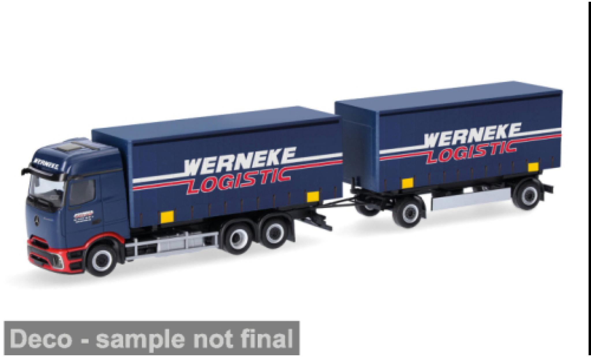 Mercedes Actros 1/87 Herpa L ProCabin blau Werneke 1:87 diecast model cars