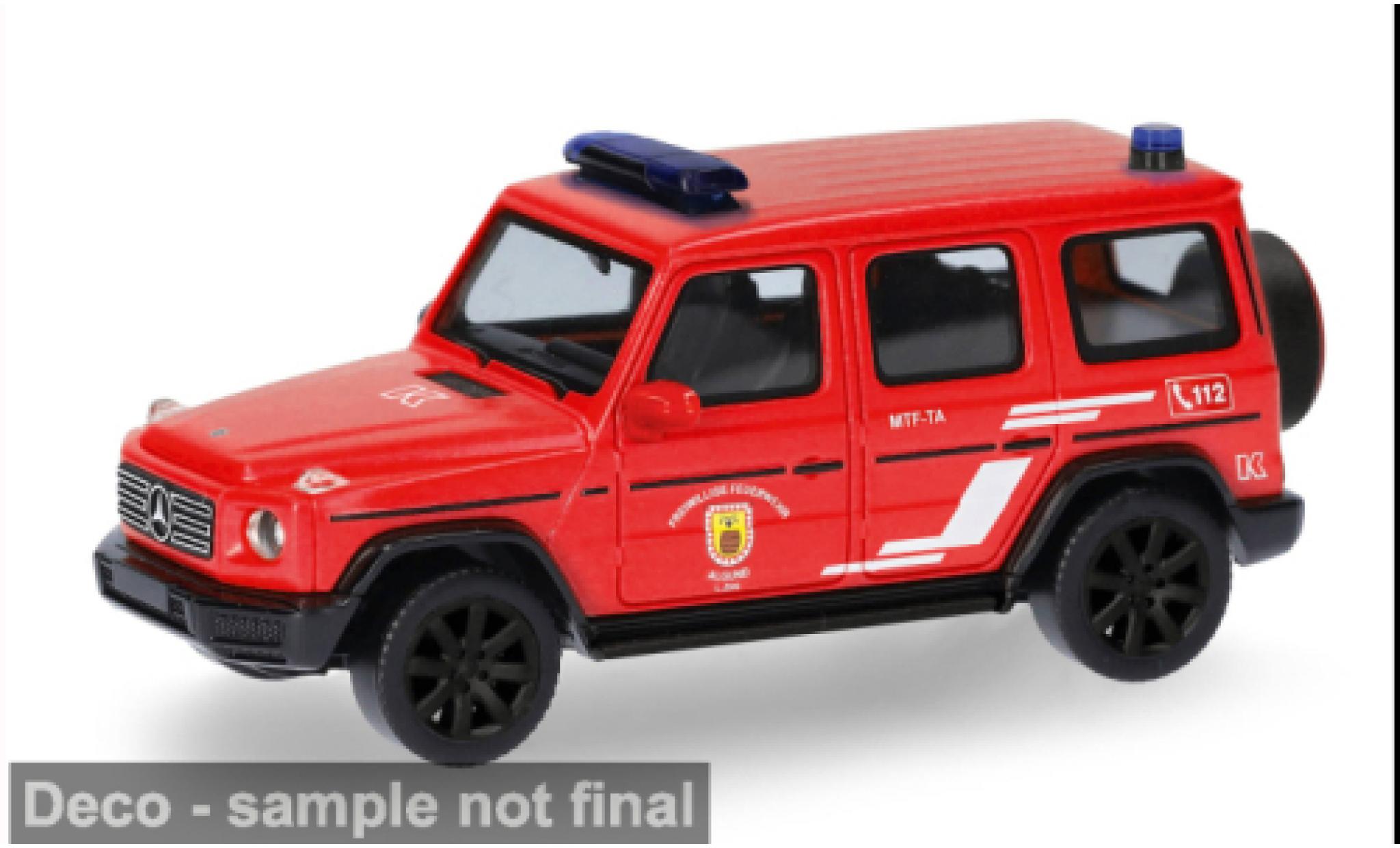 Mercedes Classe G 1/87 Herpa (W463) rot Freiwillige Feuerwehr Algund 1:87 diecast model cars