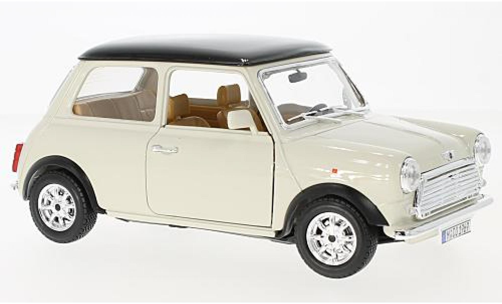 Mini Cooper 1/18 Burago beige/schwarz 1969 1:18 Bburago diecast model cars