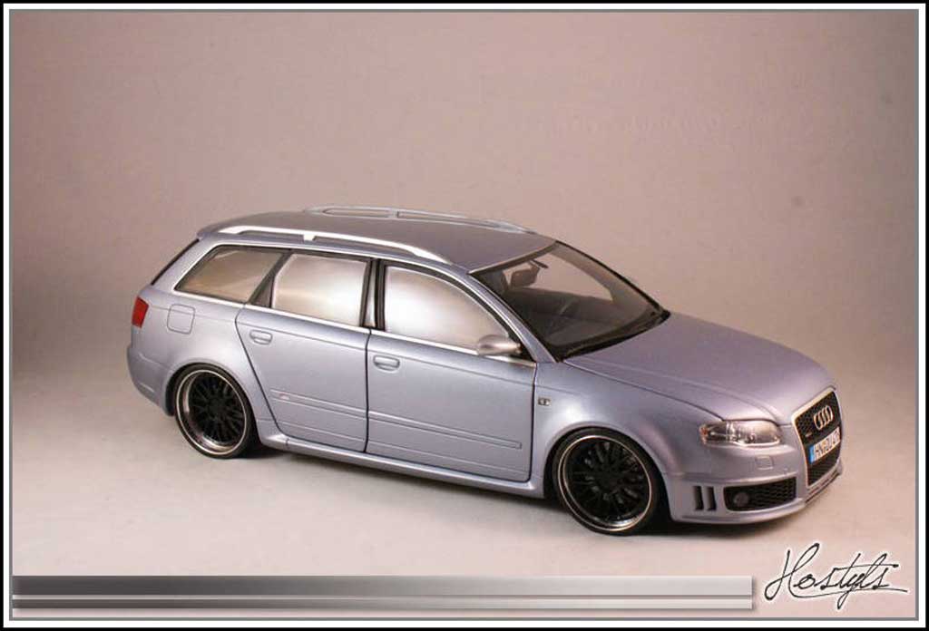 MB-TuningCars - 1:18 Audi RS4 B7 Avant Quattro SILVER STONE EDITION = RAR