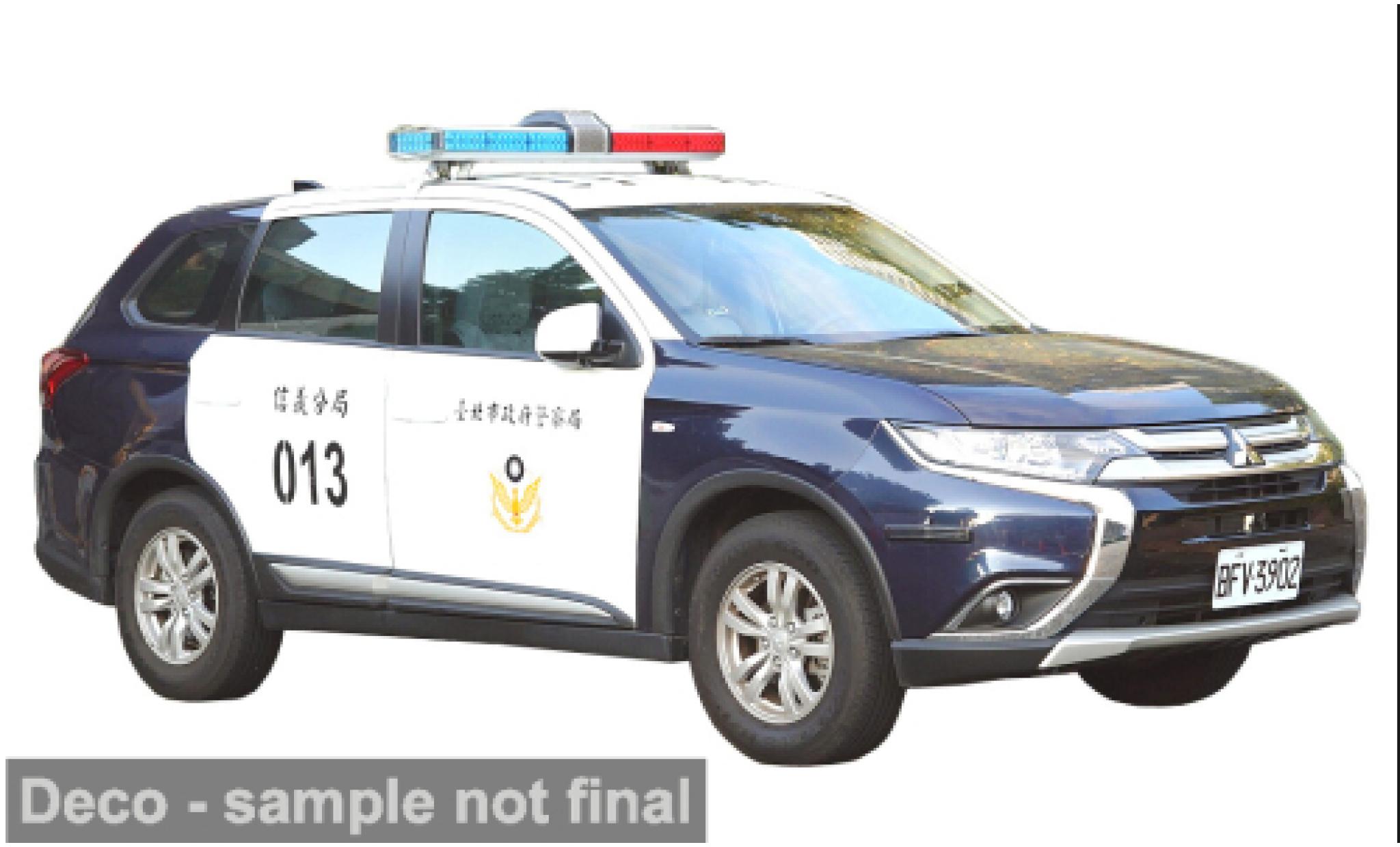 Mitsubishi Outlander 1/43 Vitesse 2019 Taipei City Police Department 1:43 diecast model cars
