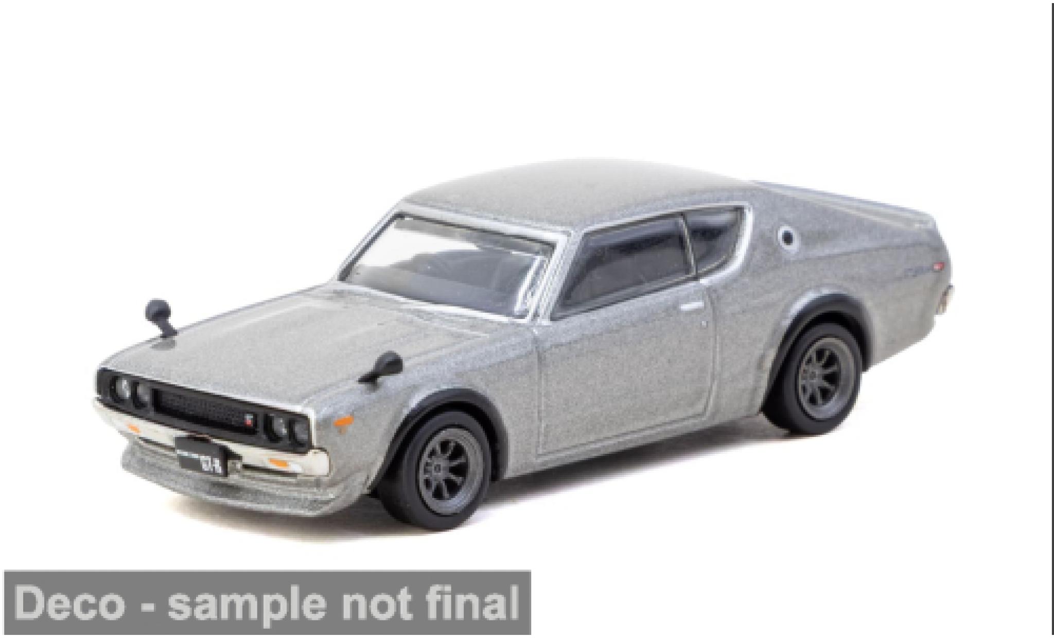 Nissan Skyline 1/64 Tarmac Works 2000 GT-R (KPGC110) silber 1969 1:64 diecast model cars