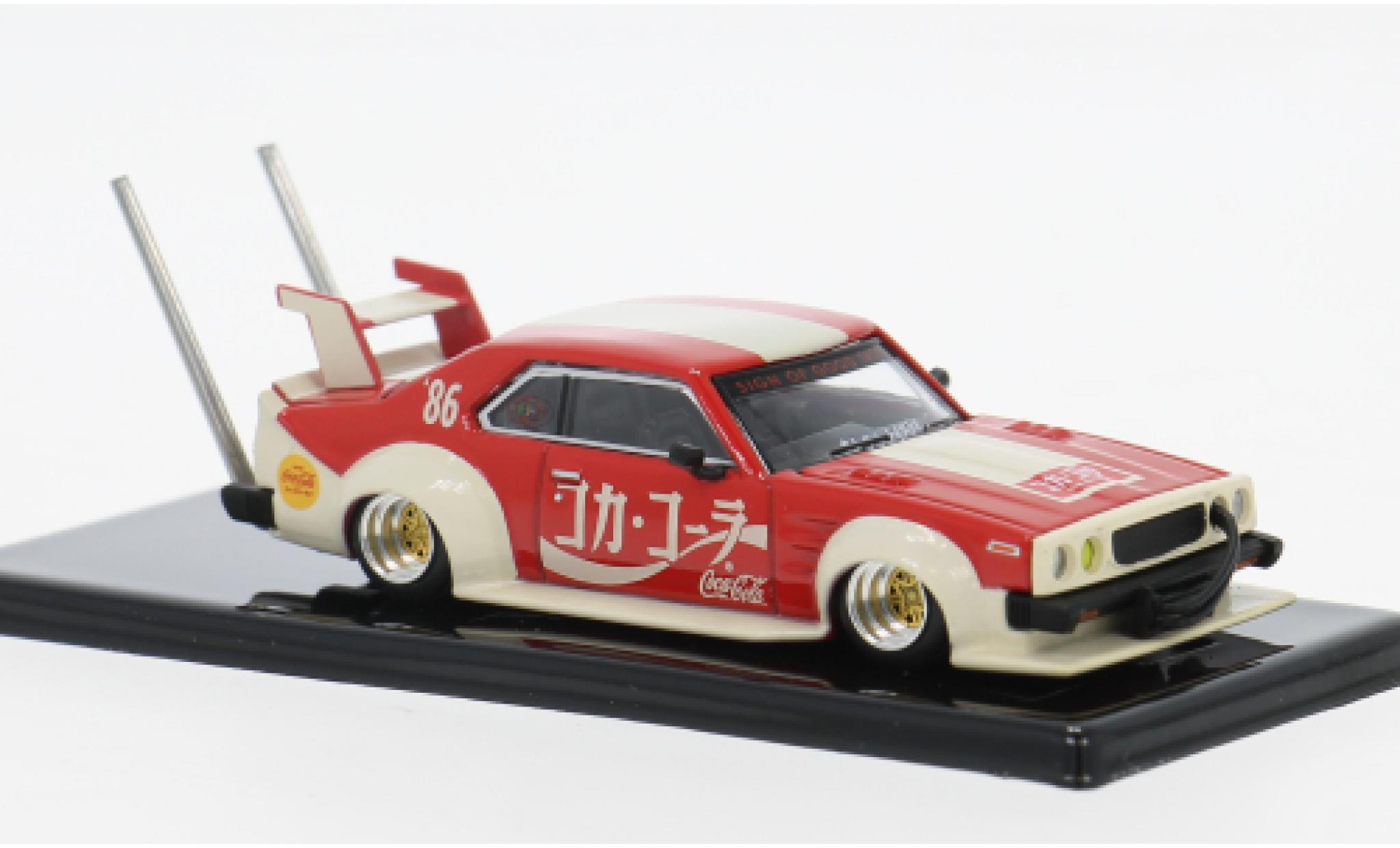 Nissan Skyline 1/64 Pop Race (C210) Bosozuko Style Coca Cola 1:64 diecast model cars