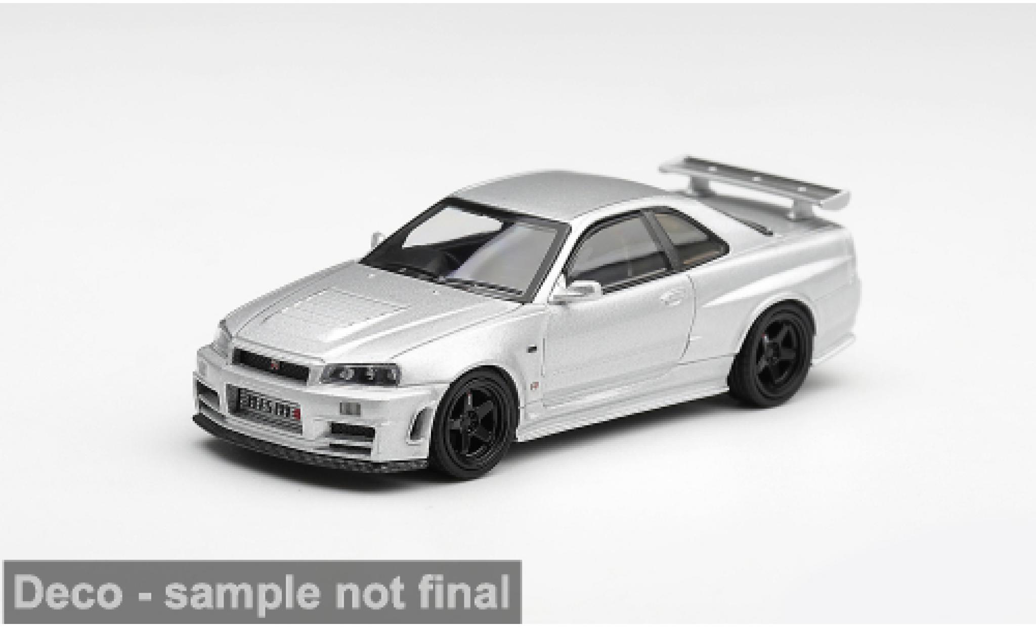 Nissan Skyline 1/64 Mini GT GT-R (R34) Z-Tune silber 1999 1:64 diecast model cars