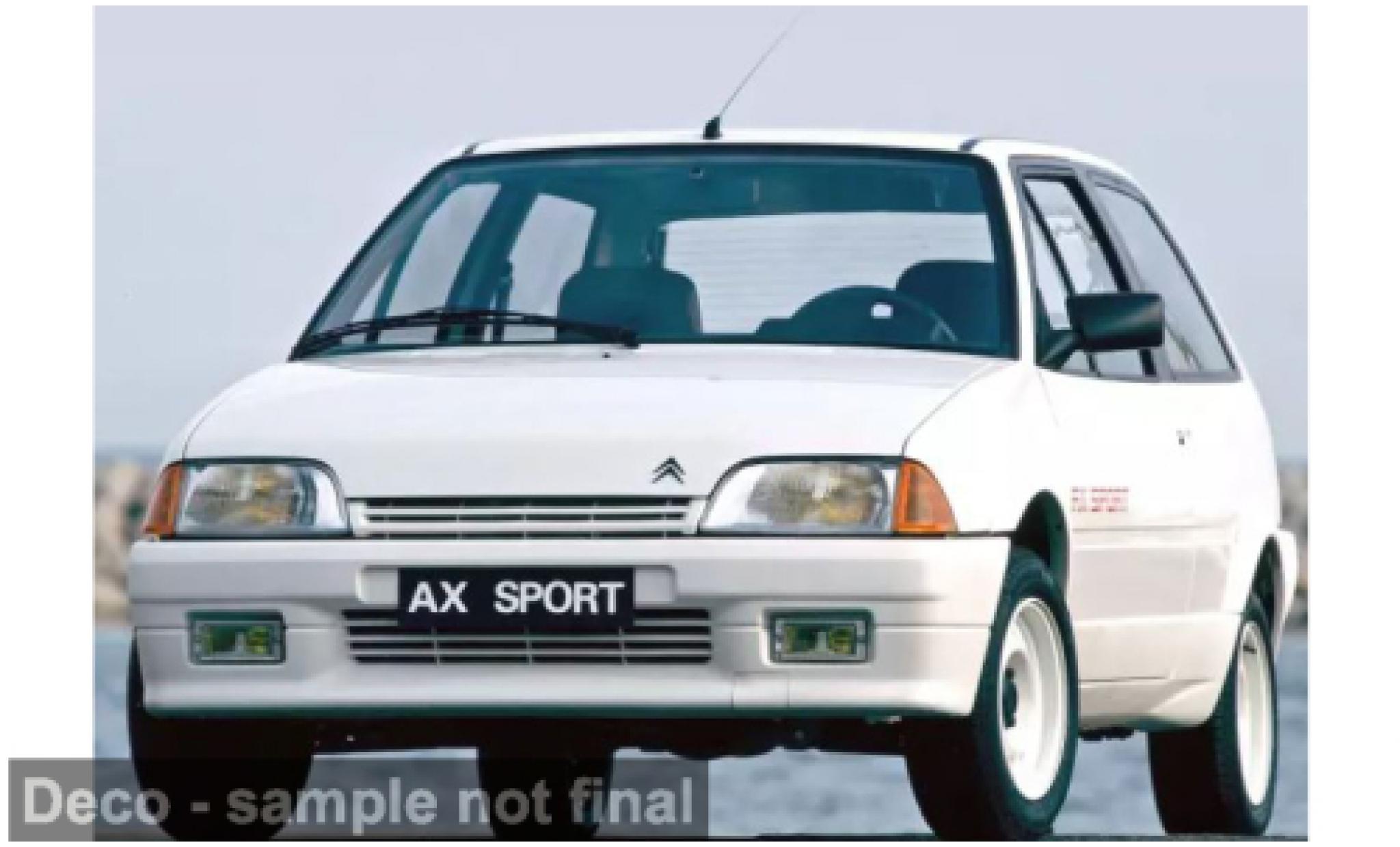 Citroen AX Norev weiss 1987 1:18 diecast model cars