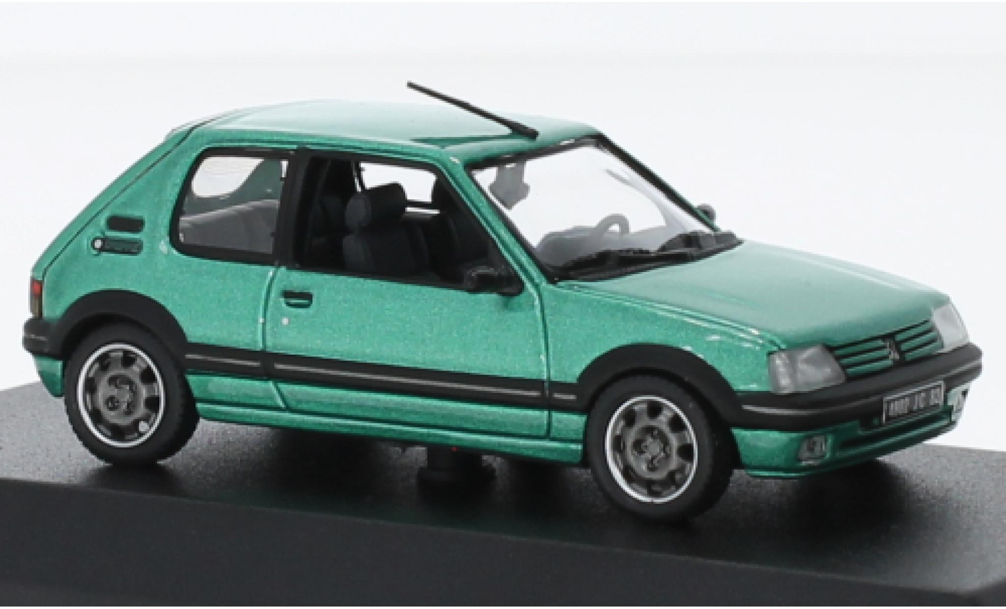 Peugeot 205 1/43 Norev GTI Griffe metallise gr&uuml;n 1990 1:43 diecast model cars