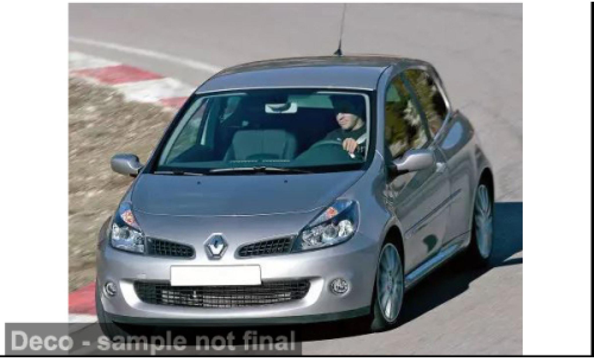 Renault Clio Norev R.S silber 2007 1:18 diecast model cars