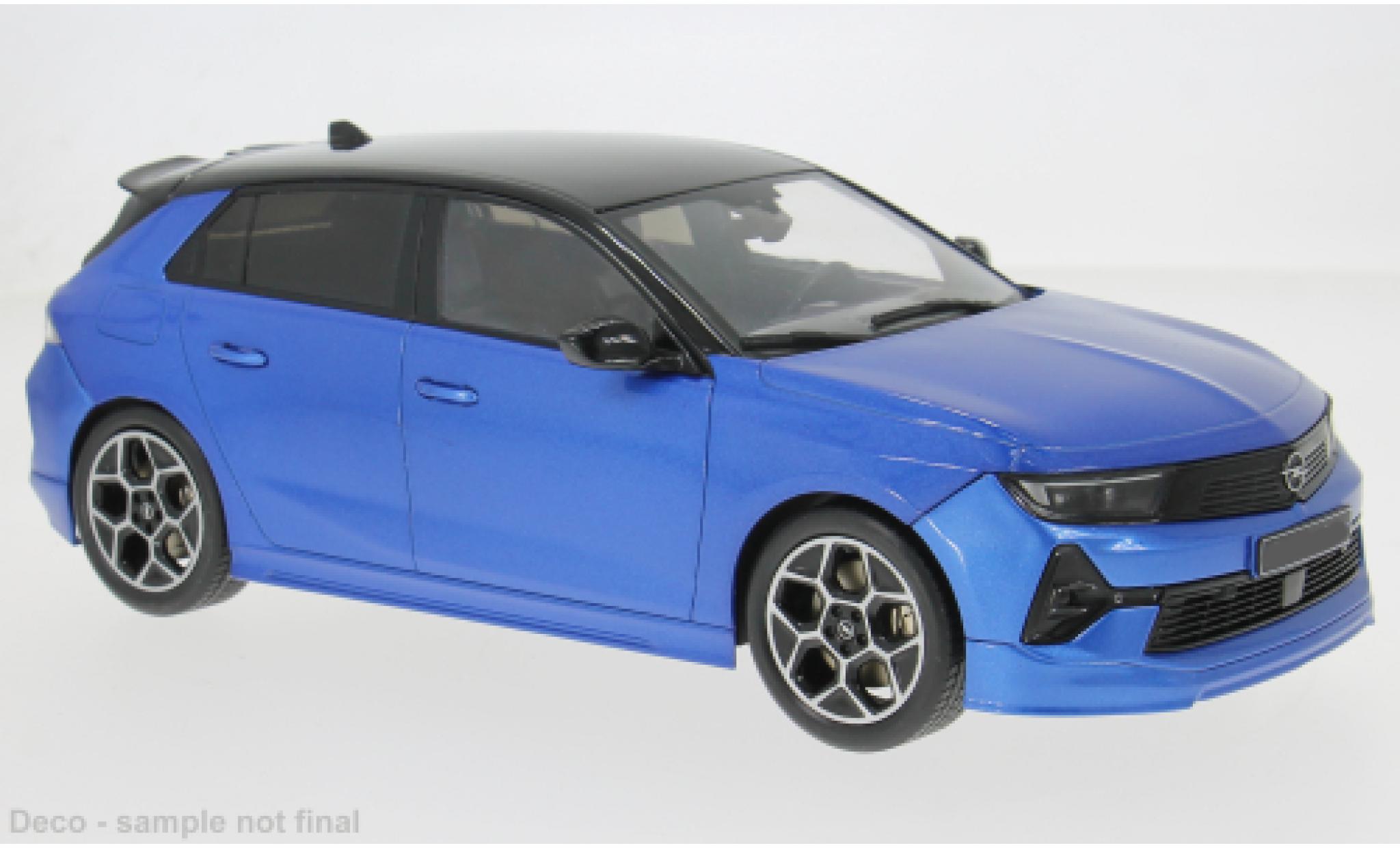 Opel Astra 1/18 MCG L blau 2023 1:18 diecast model cars