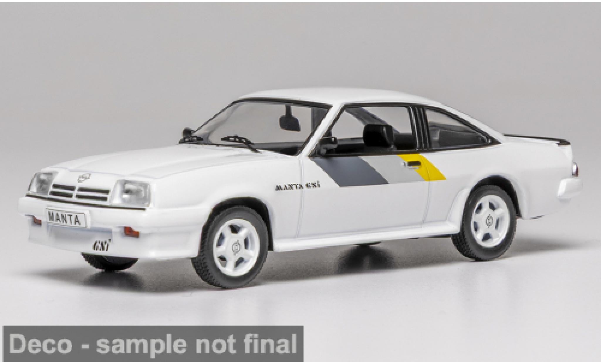 Opel Manta 1/43 IXO B GSI white/Dekor 1984 1:43 diecast model cars