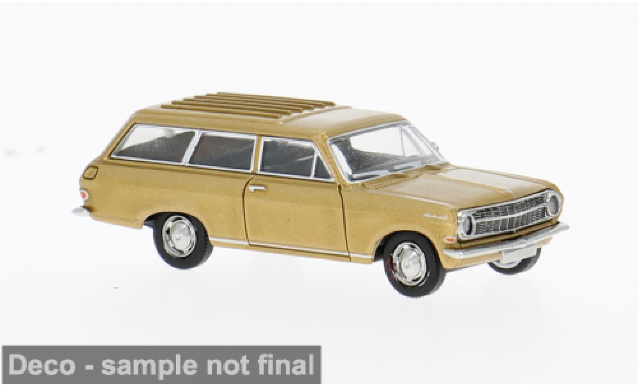 Opel Rekord 1/87 Brekina A Caravan gold 1963 1:87 diecast model cars