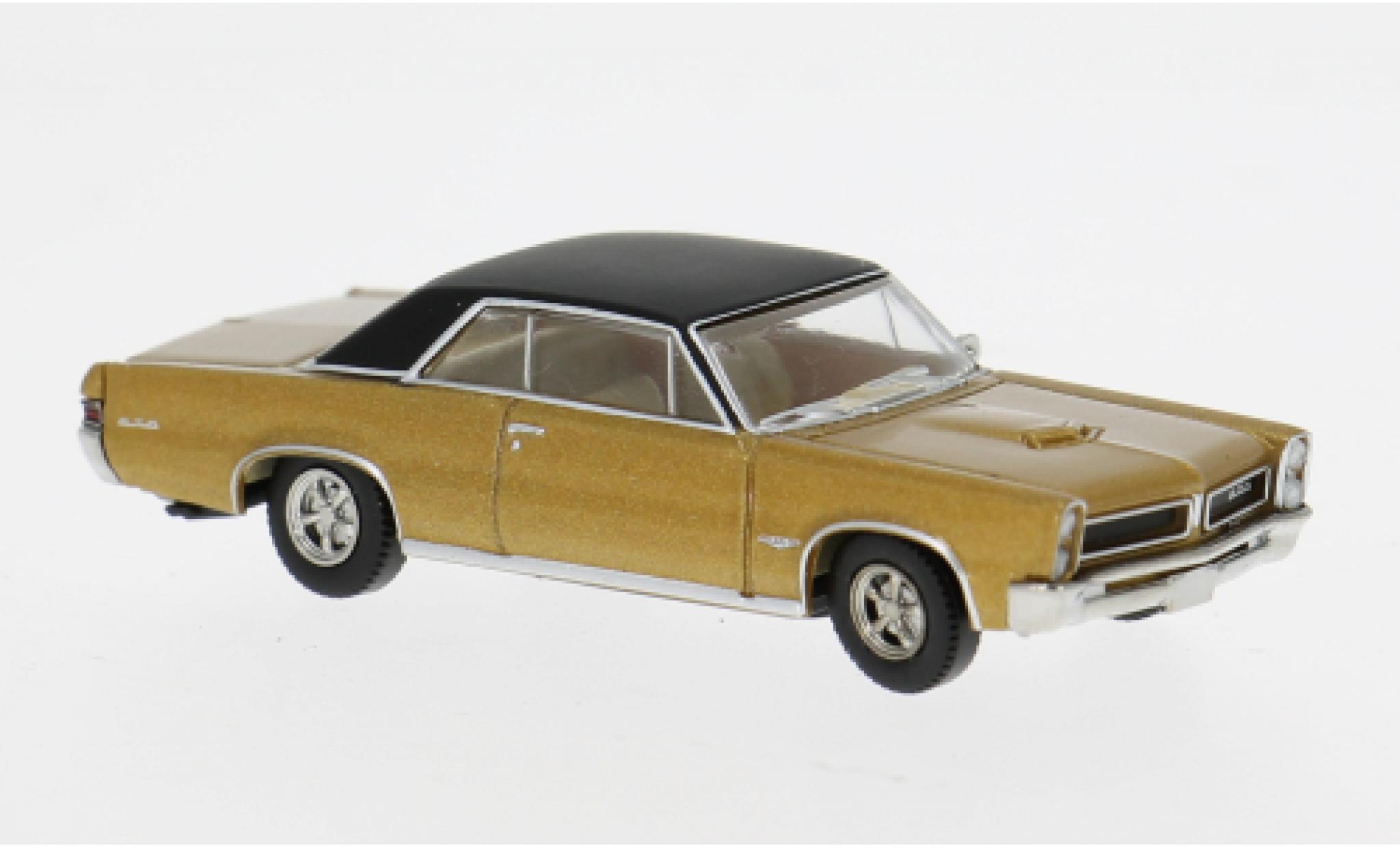Pontiac GTO 1/87 Brekina Coupe gold/schwarz 1965 1:87 diecast model cars