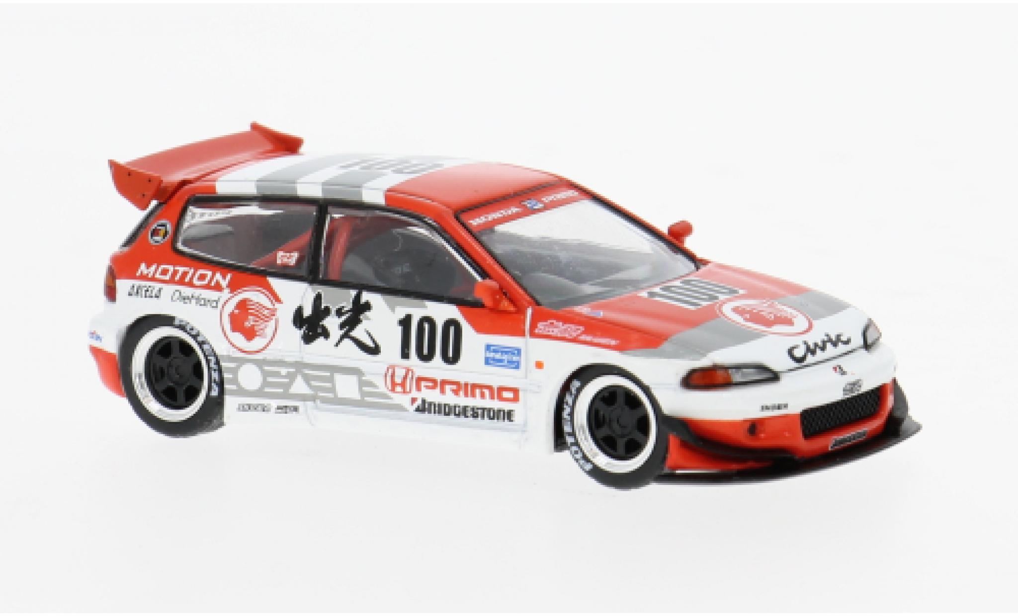 Honda Civic Pop Race EG6 v1.5 #100 1:64 diecast model cars