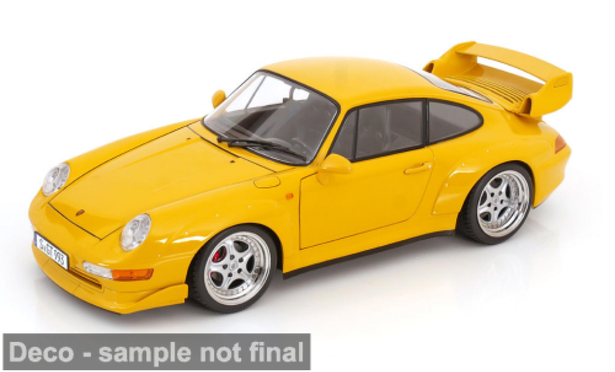 Porsche 993 GT2 1/12 KK Scale 911  gelb 1996 1:12 diecast model cars