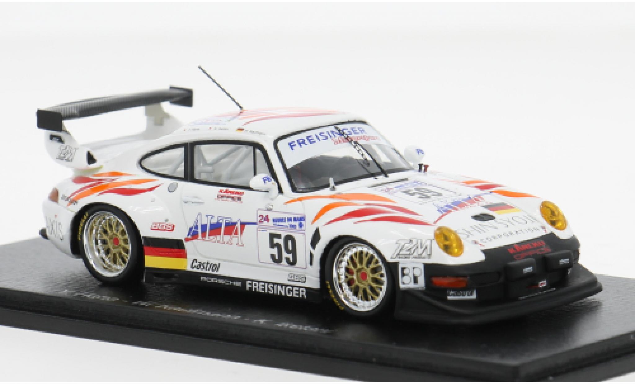Porsche 996 GT2 1/43 Spark 911 24h Le Mans 2000 #59 Y.Hane/W.Kaufmann 1:43 diecast model cars