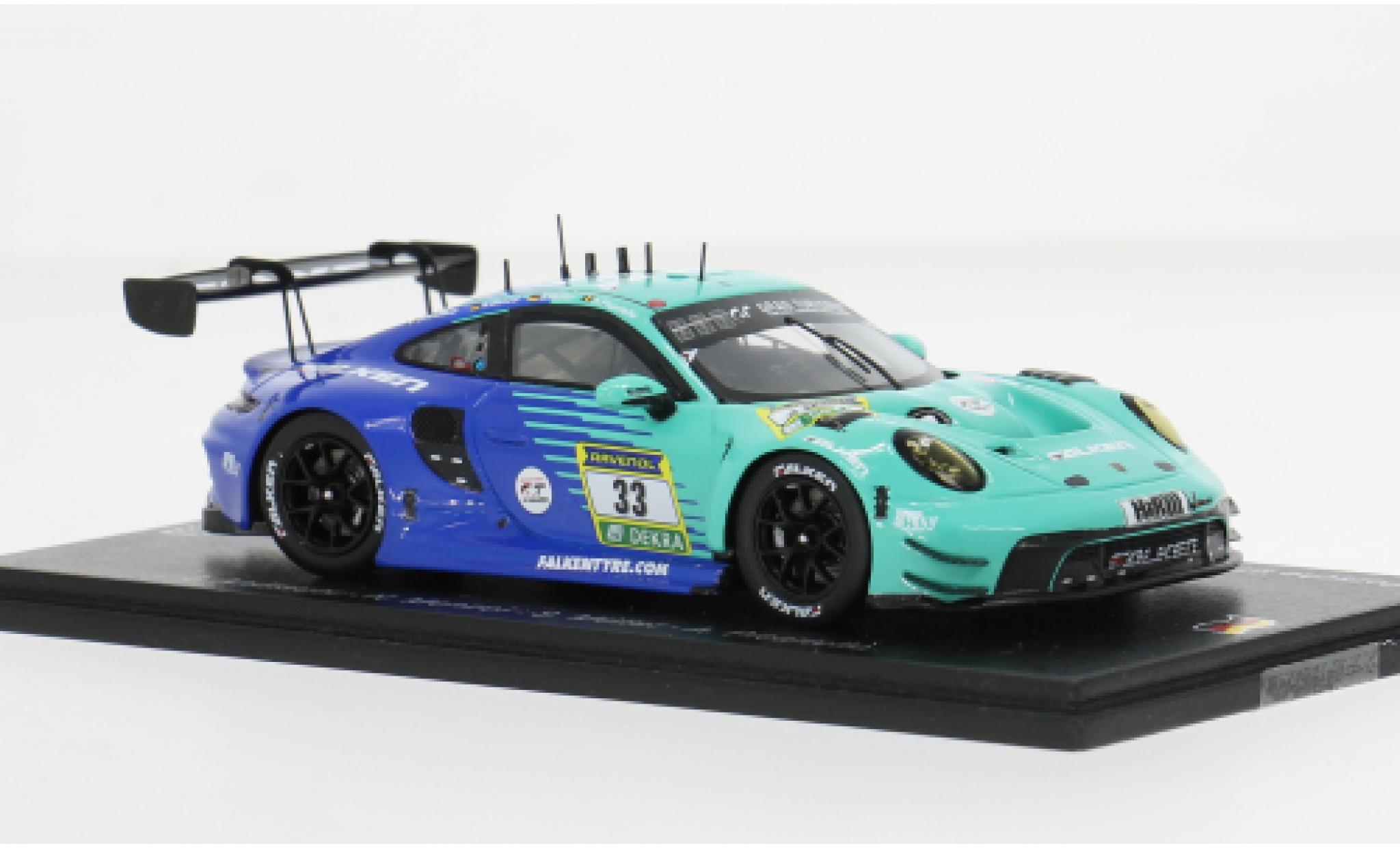 Porsche 992 GT3 R 1/43 Spark 911  24h N&uuml;rburgring 2025 Falken Motorsports #33 J.Andlauer/N.Menzel 1:43 diecast model cars