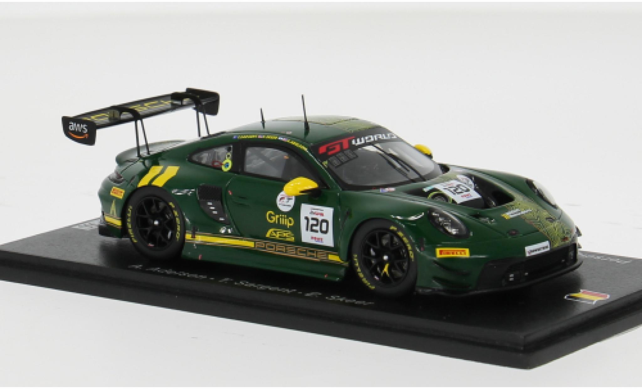Porsche 992 GT3 R 1/43 Spark 911  24h Spa 2025 Wright Motorsport #120 A.Adelson/T.Sargent 1:43 diecast model cars