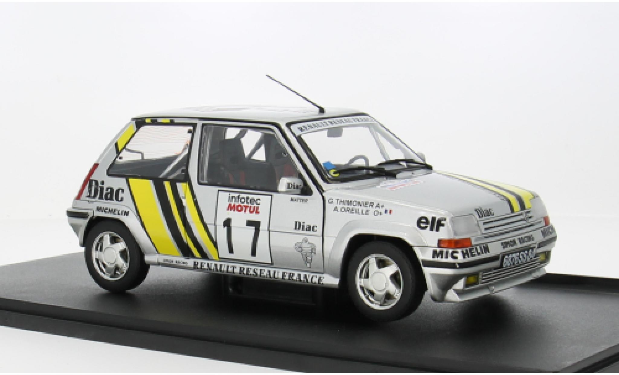 Renault 5 1/18 Solido GT Turbo MK2 #17 1:18 diecast model cars