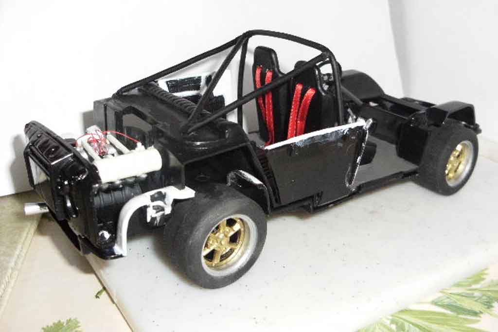 Renault 8 Gordini 1/18 Solido Gordini white jantes larges et kit carrosserie dinacar