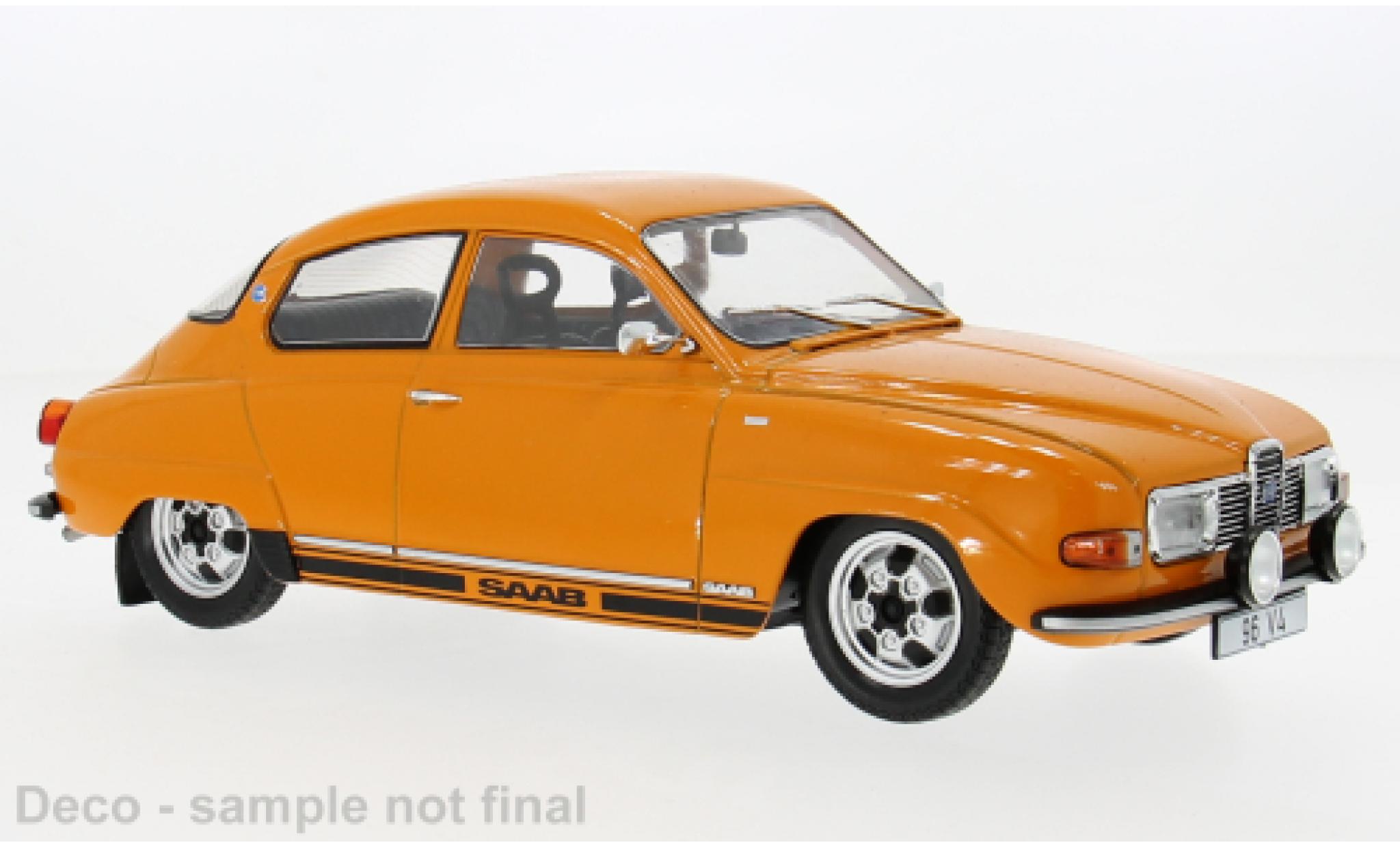 Saab 96 1/18 MCG V4 orange 1970 1:18 diecast model cars