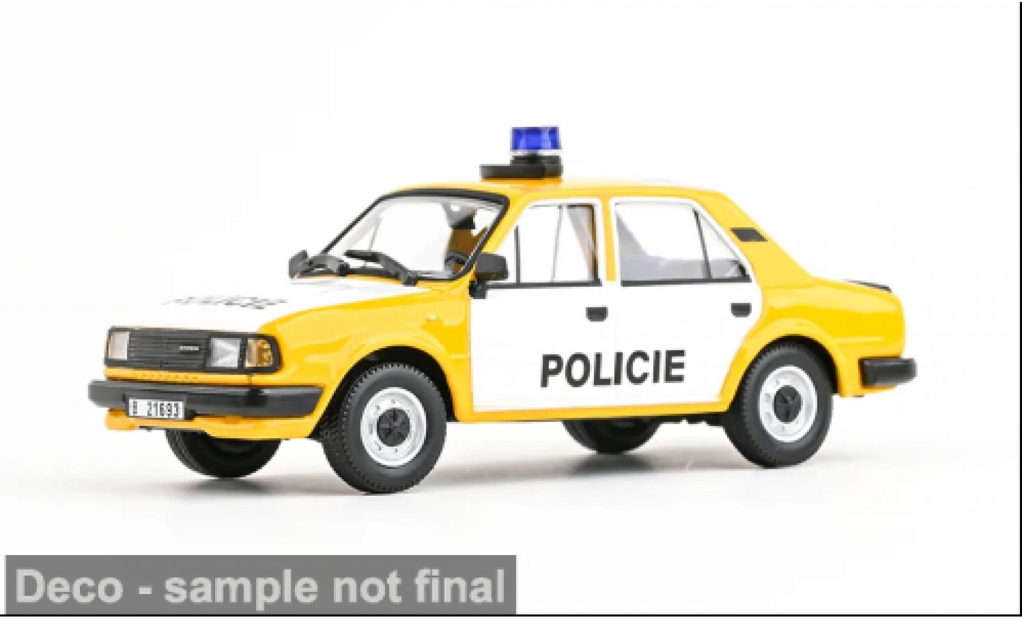 Skoda 120 1/43 Abrex L 1984 Police (CZ) 1:43 diecast model cars