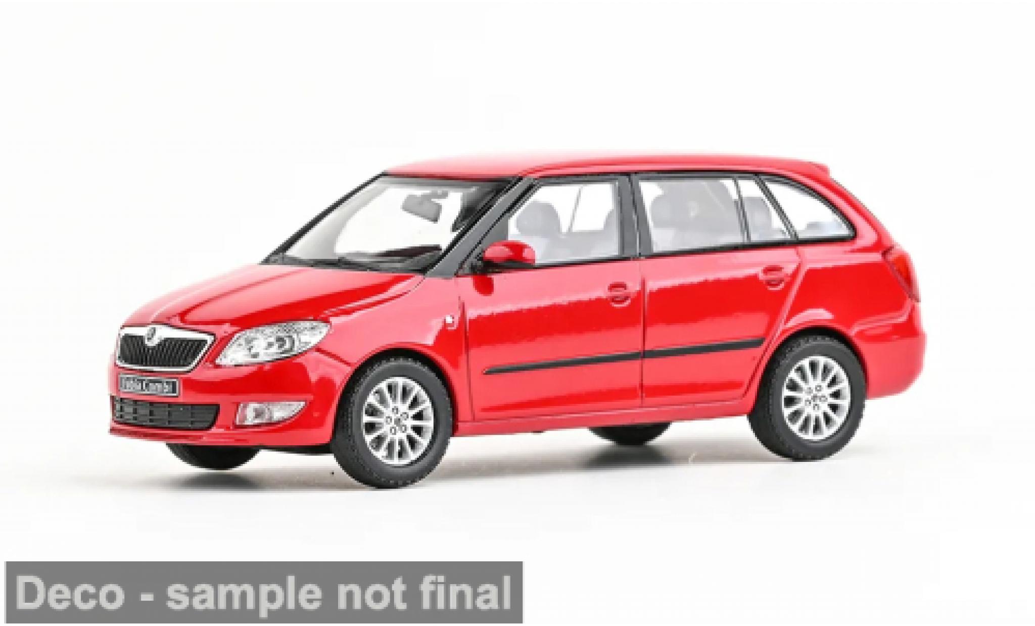 Skoda Fabia 1/43 Abrex II FL red 2013 1:43 diecast model cars