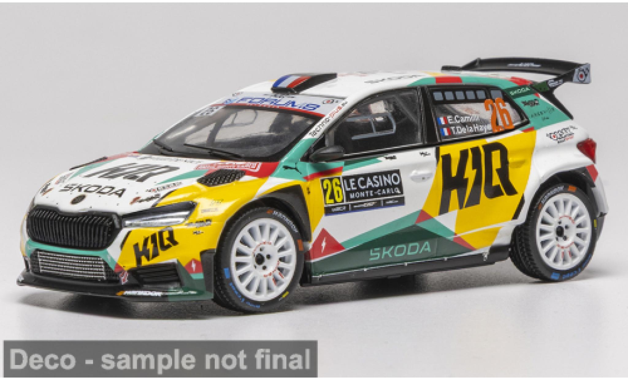 Skoda Fabia 1/43 IXO Rally2 Rallye Monte Carlo 2026 #26 E.Camilli/T.De la Haye 1:43 diecast model cars