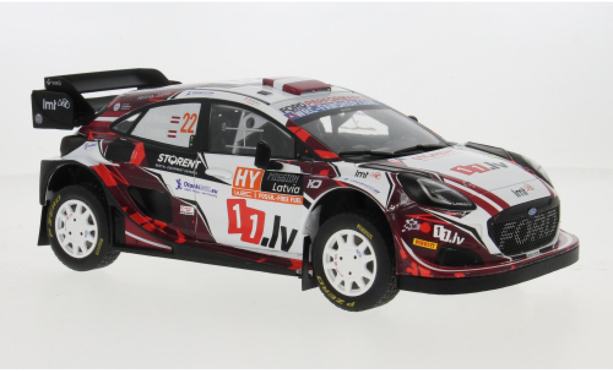 Ford Puma 1/18 Solido Rally 1 Hyprid #22 1:18 diecast model cars