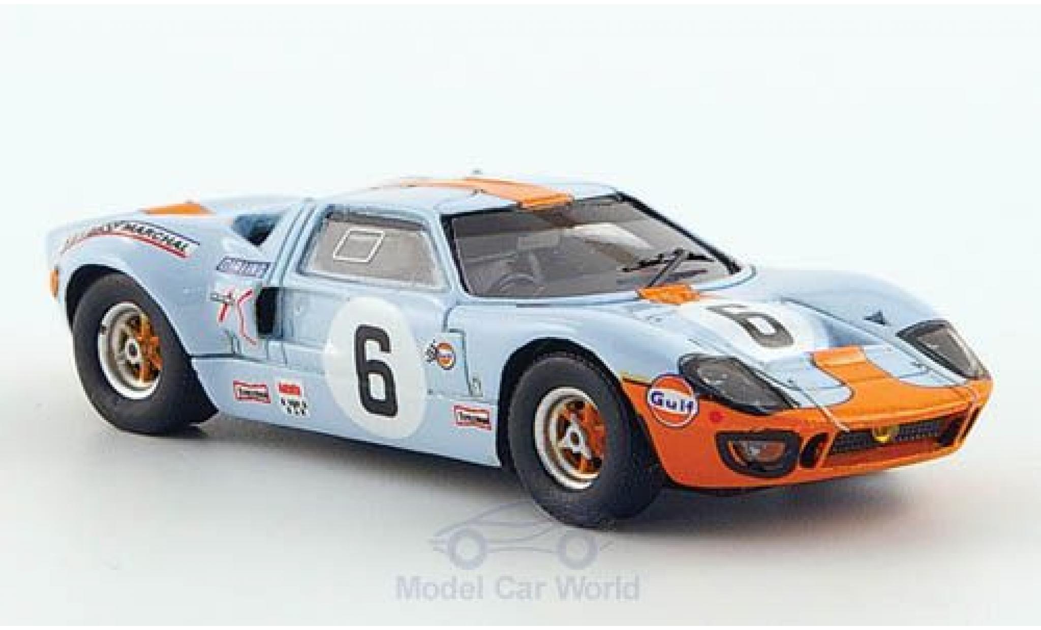 Diecast model cars Ford GT40 1/87 Spark No.6 24h Le Mans 1969 J Diecast model cars Ford GT40 1/87 Spark No.6 24h Le Mans 1969 J