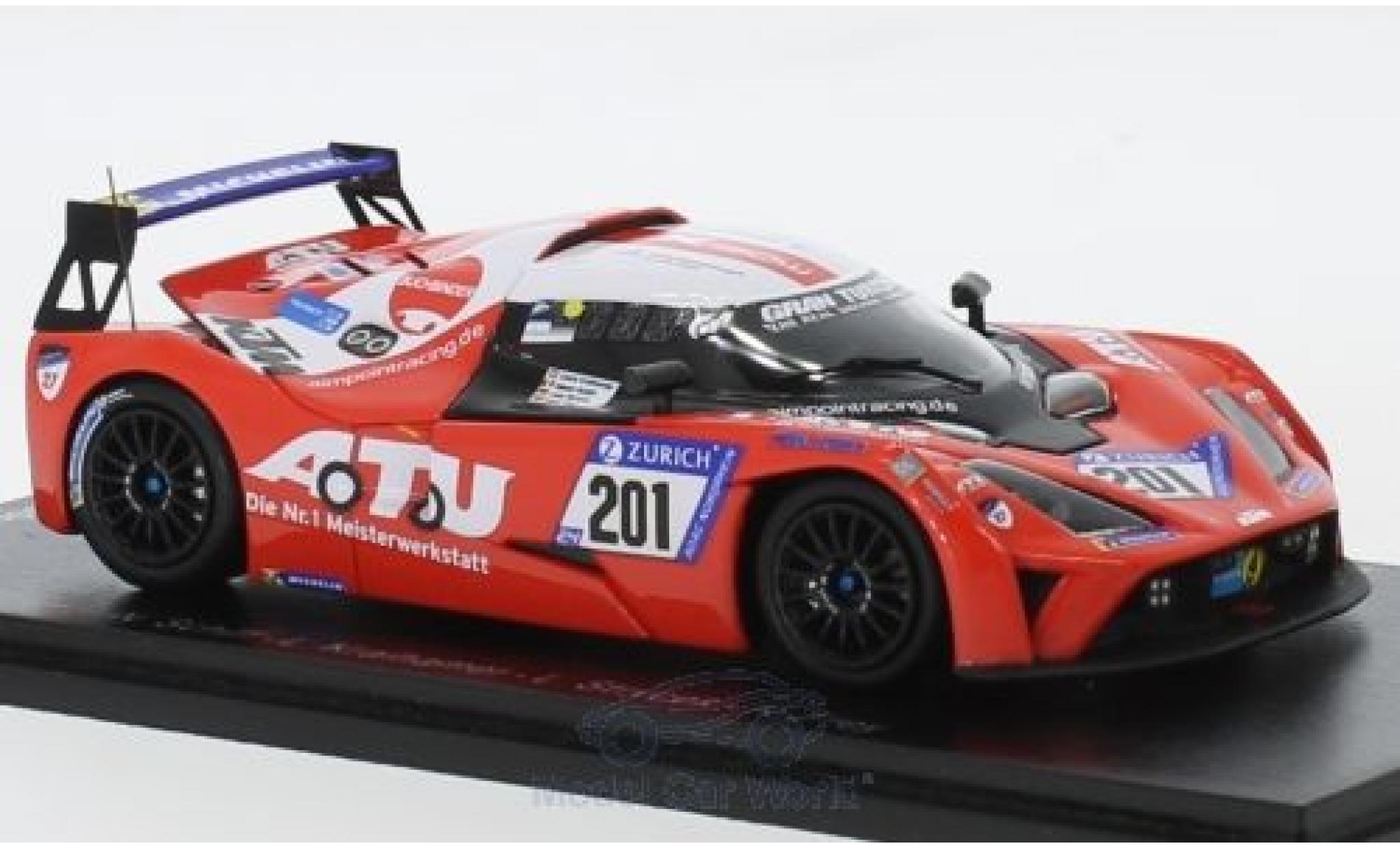 Aston Martin V8 Vantage GT4 1/43 Spark KTM X-Bow GT4 No.201 24h Nürburgring 2018 N.Schiff/D.Kraihamer/L.Strycek/R.Frey Diecast model cars Aston Martin V8 Vantage GT4 1/43 Spark KTM X-Bow GT4 No.201 24h Nürburgring 2018 N.Schiff/D.Kraihamer/L.Strycek/R.Frey diecast model cars