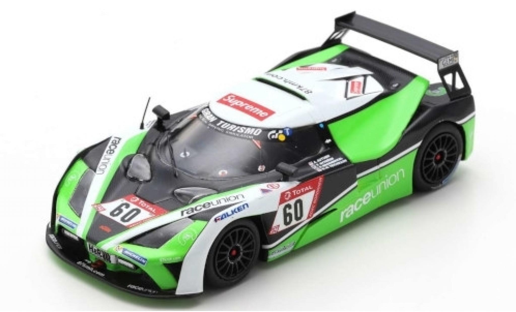 Aston Martin V8 Vantage GT4 1/43 Spark KTM X-Bow GT4 No.60 RaceUnion 24h Nürburgring 2019 S.Brodmerkel/T.Nytröen/K.Teichmann Diecast model cars Aston Martin V8 Vantage GT4 1/43 Spark KTM X-Bow GT4 No.60 RaceUnion 24h Nürburgring 2019 S.Brodmerkel/T.Nytröen/K.Teichmann diecast model cars
