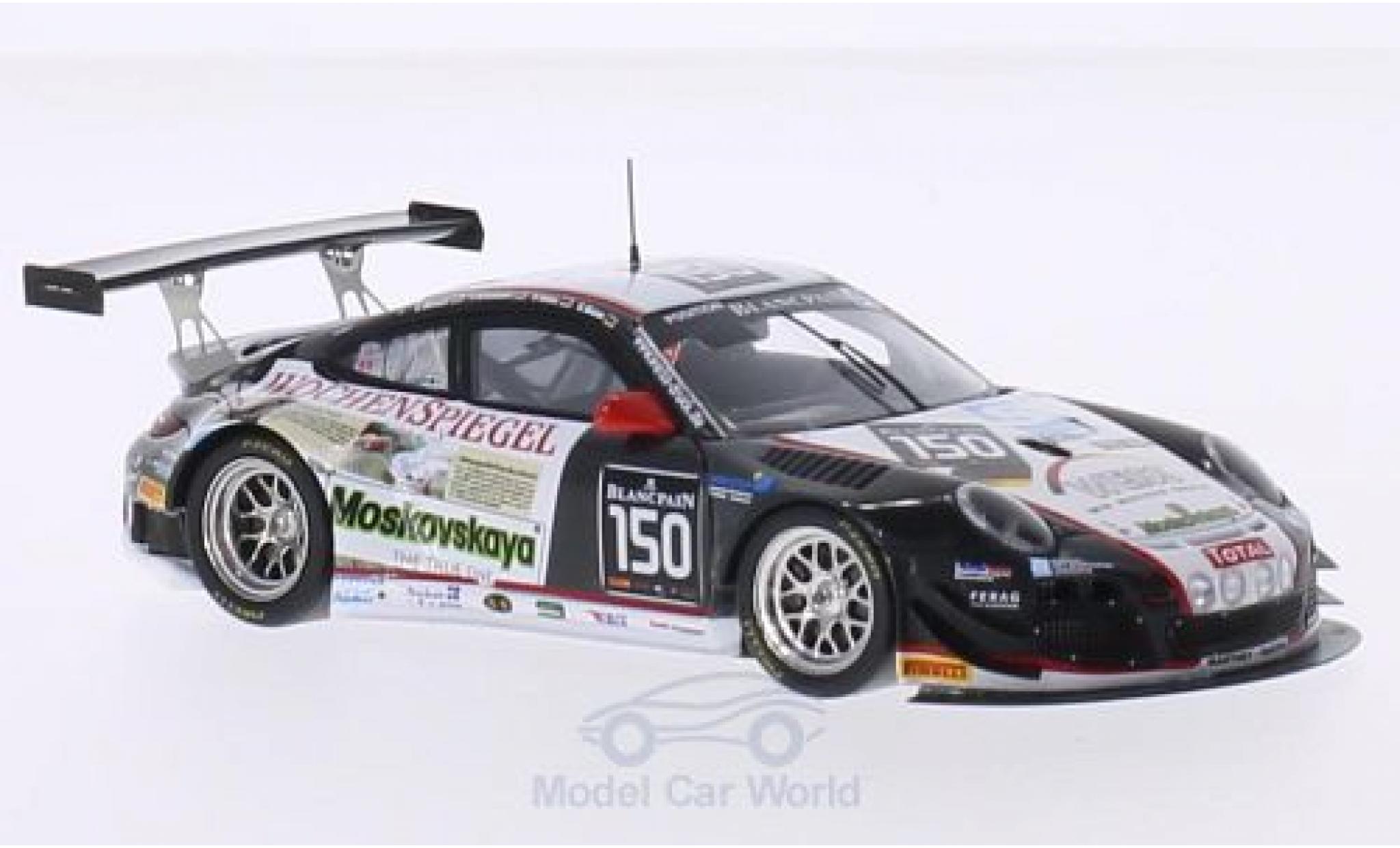 Diecast model cars Porsche 991 GT3 R 1/18 Spark 911 No.44 Falken