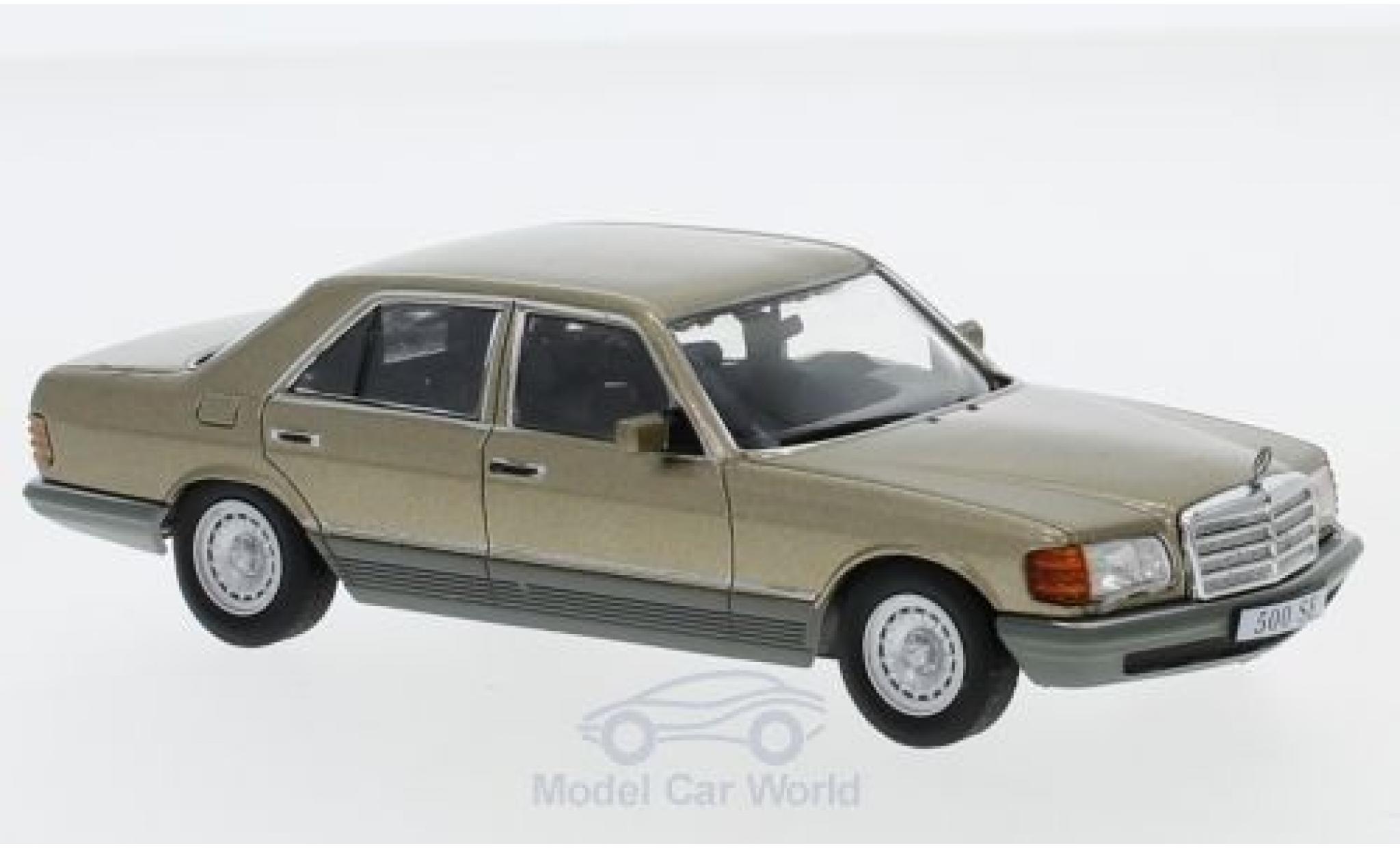 1:18 Mercedes Classe S W126 1979 - Bleu 