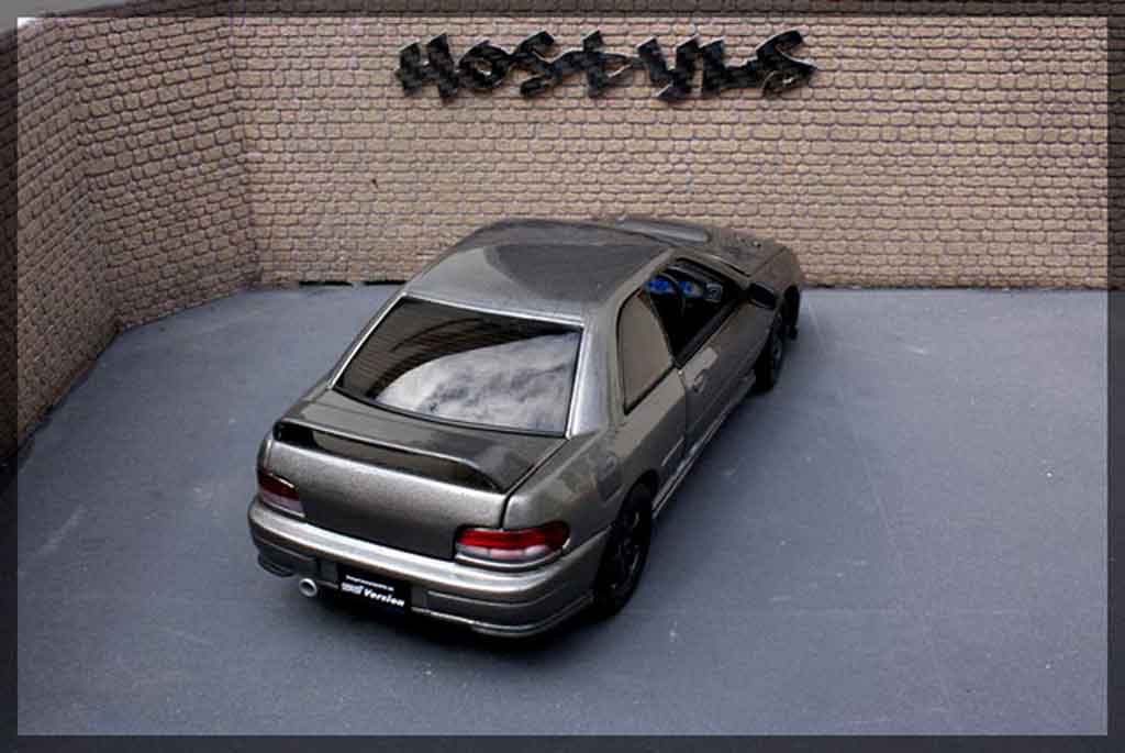 Subaru Impreza WRX Type R 1/18 Autoart WRX Type R gt turbo sti grey carbone