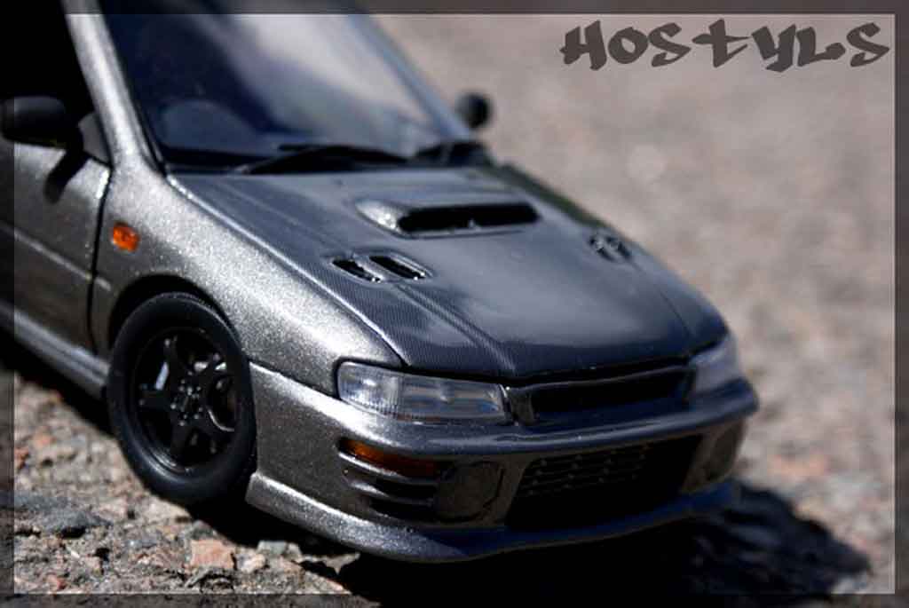 Subaru Impreza WRX Type R 1/18 Autoart WRX Type R gt turbo sti grey carbone