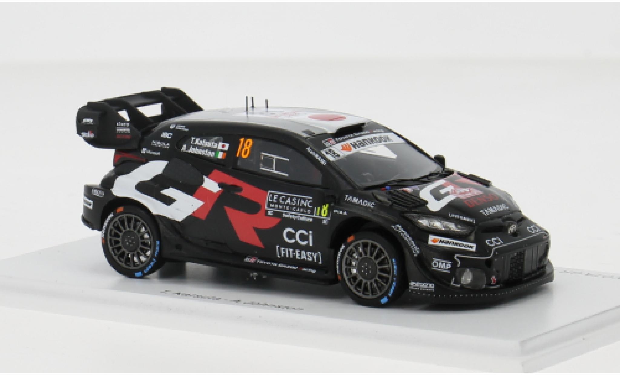 Toyota Yaris 1/43 Spark GR Rally 1 Rally Monte Carlo 2025 #18 T.Katsuta/A.Johnston 1:43 diecast model cars