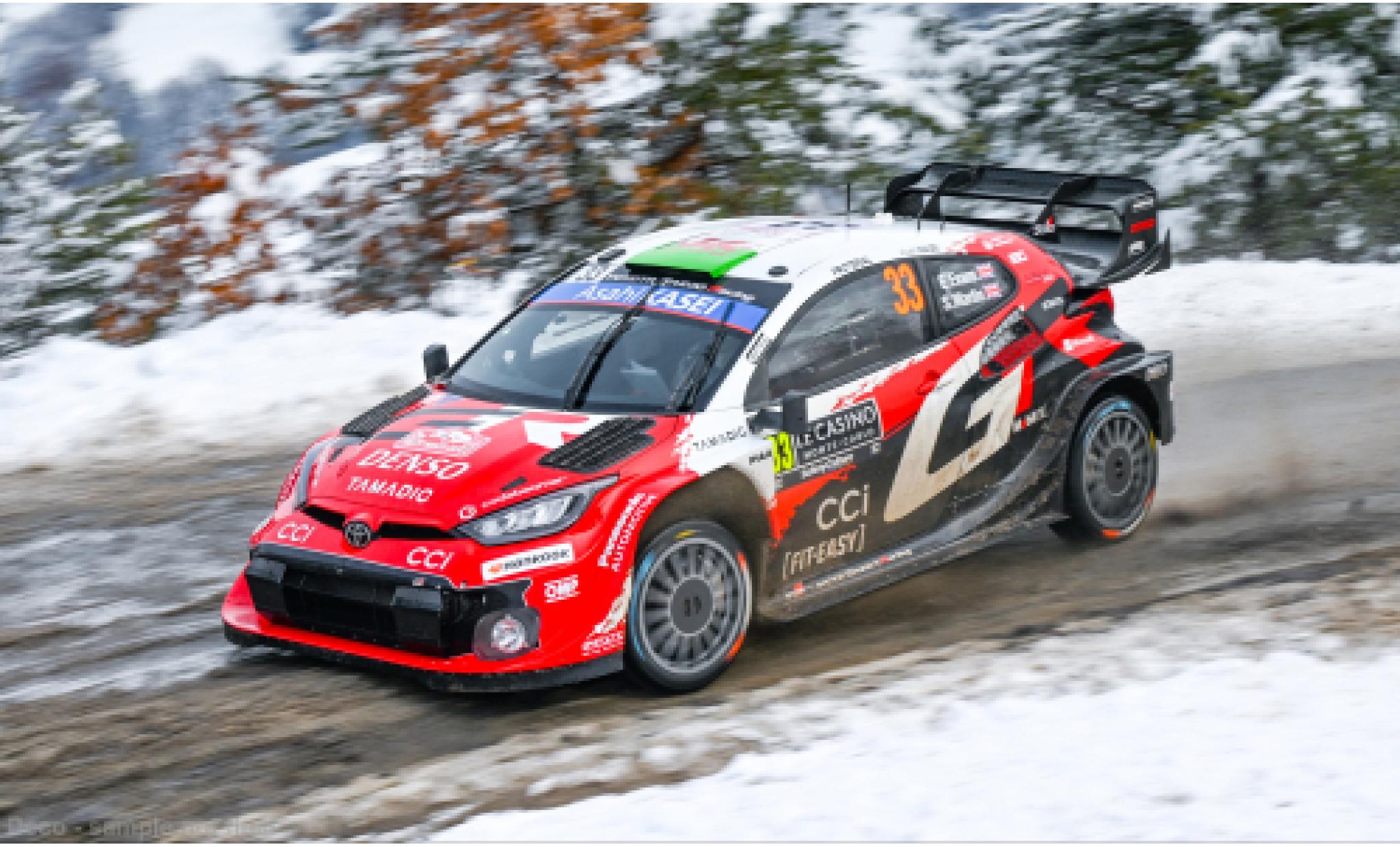 Toyota Yaris 1/18 IXO GR Rally1 Rallye Monte Carlo 2026 #33 E.Evans/S.Martin 1:18 diecast model cars