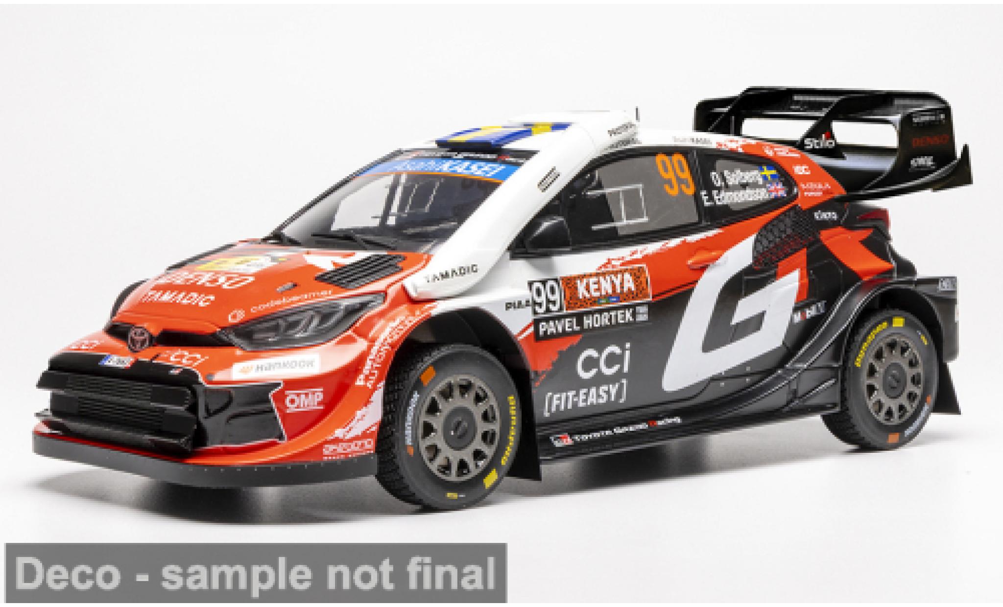 Toyota Yaris 1/18 IXO GR Rally1 WRC Safari Rallye Kenia 2026 Gazoo Racing #99 O.Solberg/E.Edmondson 1:18 diecast model cars