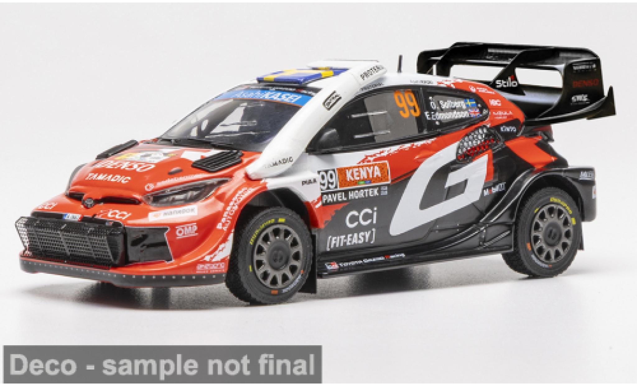 Toyota Yaris 1/43 IXO GR Rally1 WRC Safari Rallye Kenia 2026 Gazoo Racing #99 O.Solberg/E.Edmondson 1:43 diecast model cars