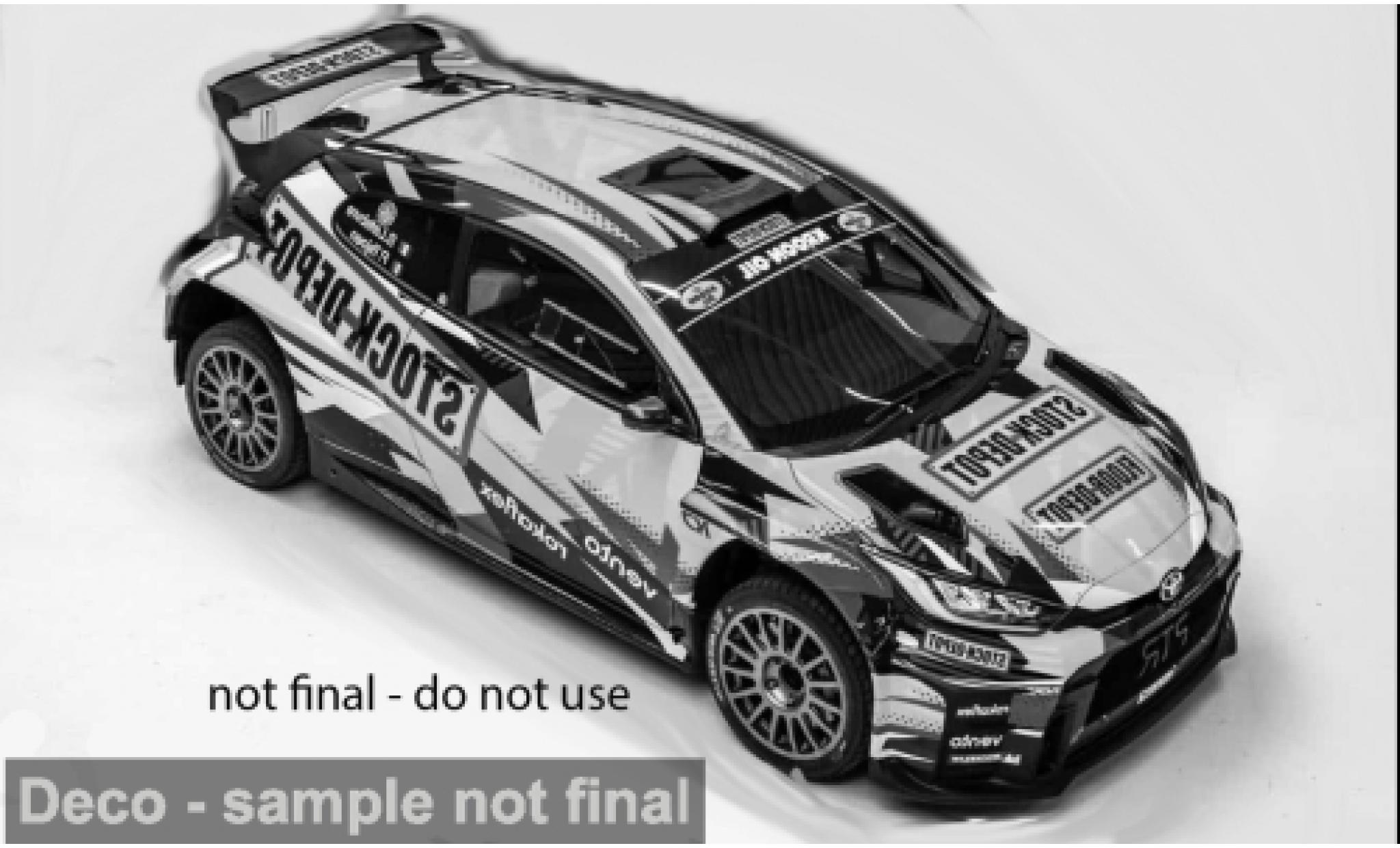 Toyota Yaris 1/18 IXO GR Rally2 Rally Ypres 2026 #2 S.Lefebvre/P.Tsjoen 1:18 diecast model cars
